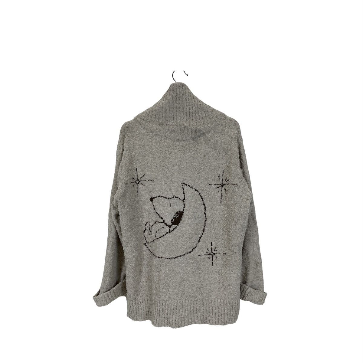 image of Cartoon Network x Peanuts Peanuts Big Snoopy Button Up Knitted Sweater, Women's