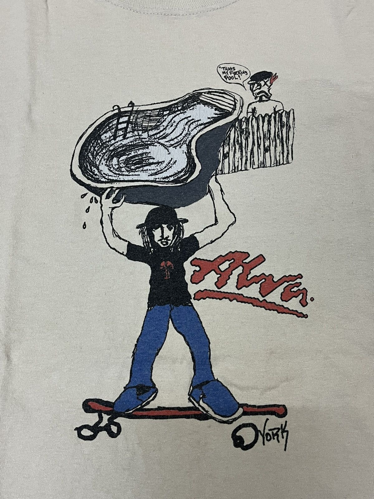 Thrasher Vintage Tony Alva T shirt Size US L / EU 52-54 / 3 - 3 Thumbnail