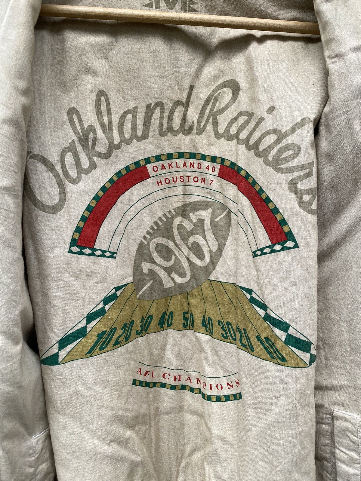 NFL Vintage Rare Oakland RAIDERS by MIRAGE Reversible NFL Bomber Size US XXL / EU 58 / 5 - 16 Thumbnail