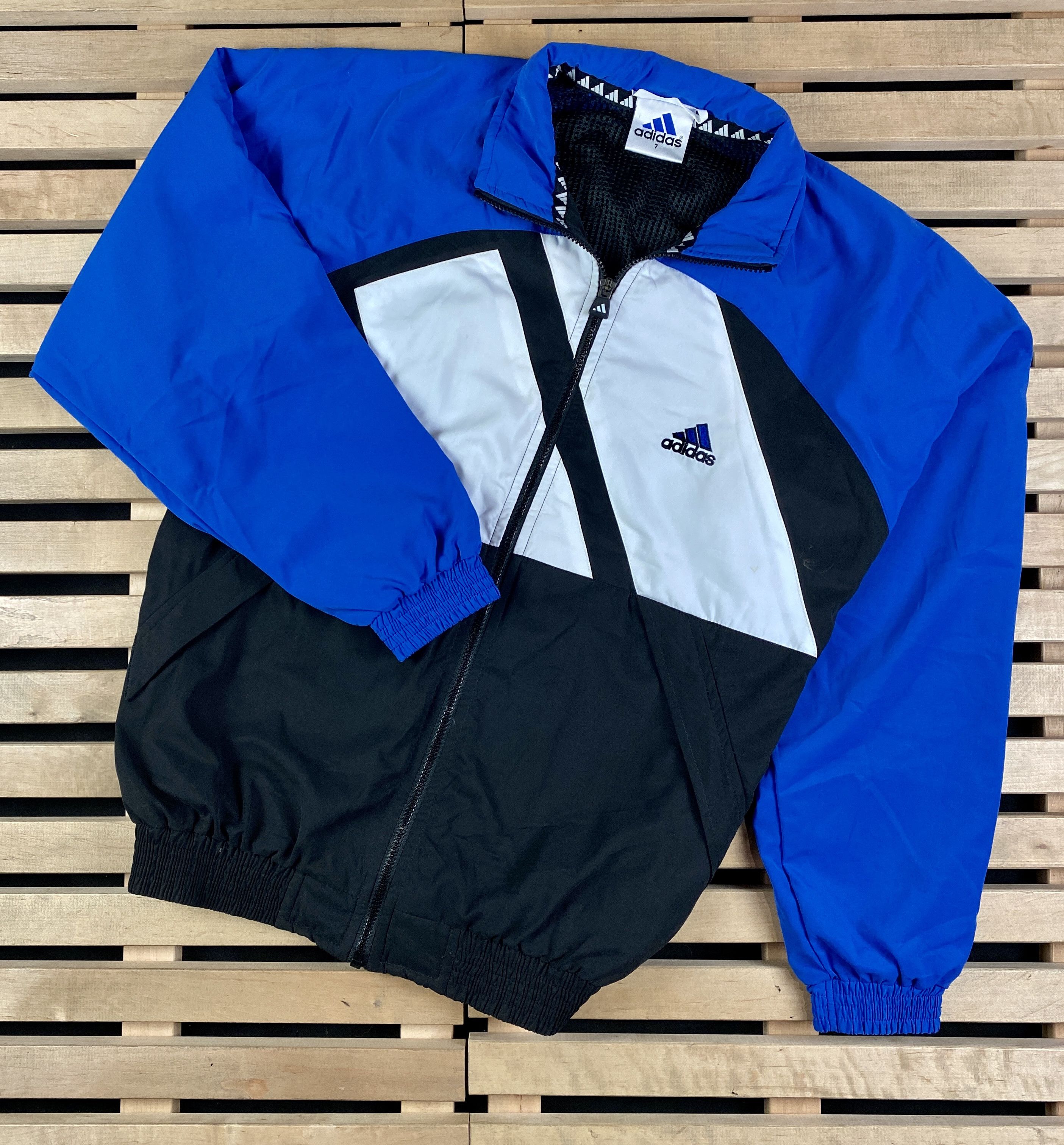Adidas × Vintage Mens Bomber Jacket Adidas Vintage Size 7 Size US L / EU 52-54 / 3 - 1 Thumbnail