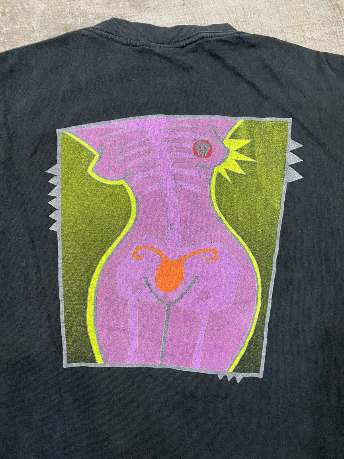 Vintage 90's X-RAYS sex naked gaultier tee la blue girl Size US M / EU 48-50 / 2 - 4 Thumbnail