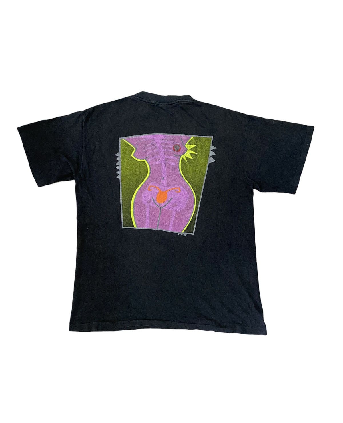 Vintage 90's X-RAYS sex naked gaultier tee la blue girl Size US M / EU 48-50 / 2 - 1 Thumbnail