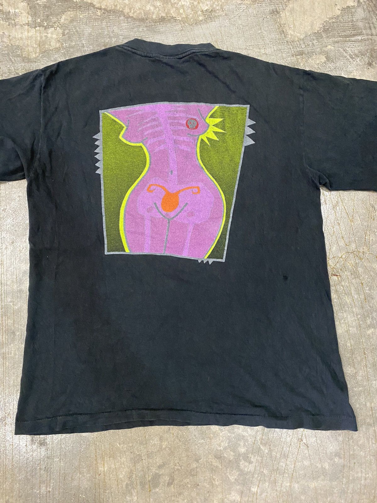 Vintage 90's X-RAYS sex naked gaultier tee la blue girl Size US M / EU 48-50 / 2 - 3 Thumbnail