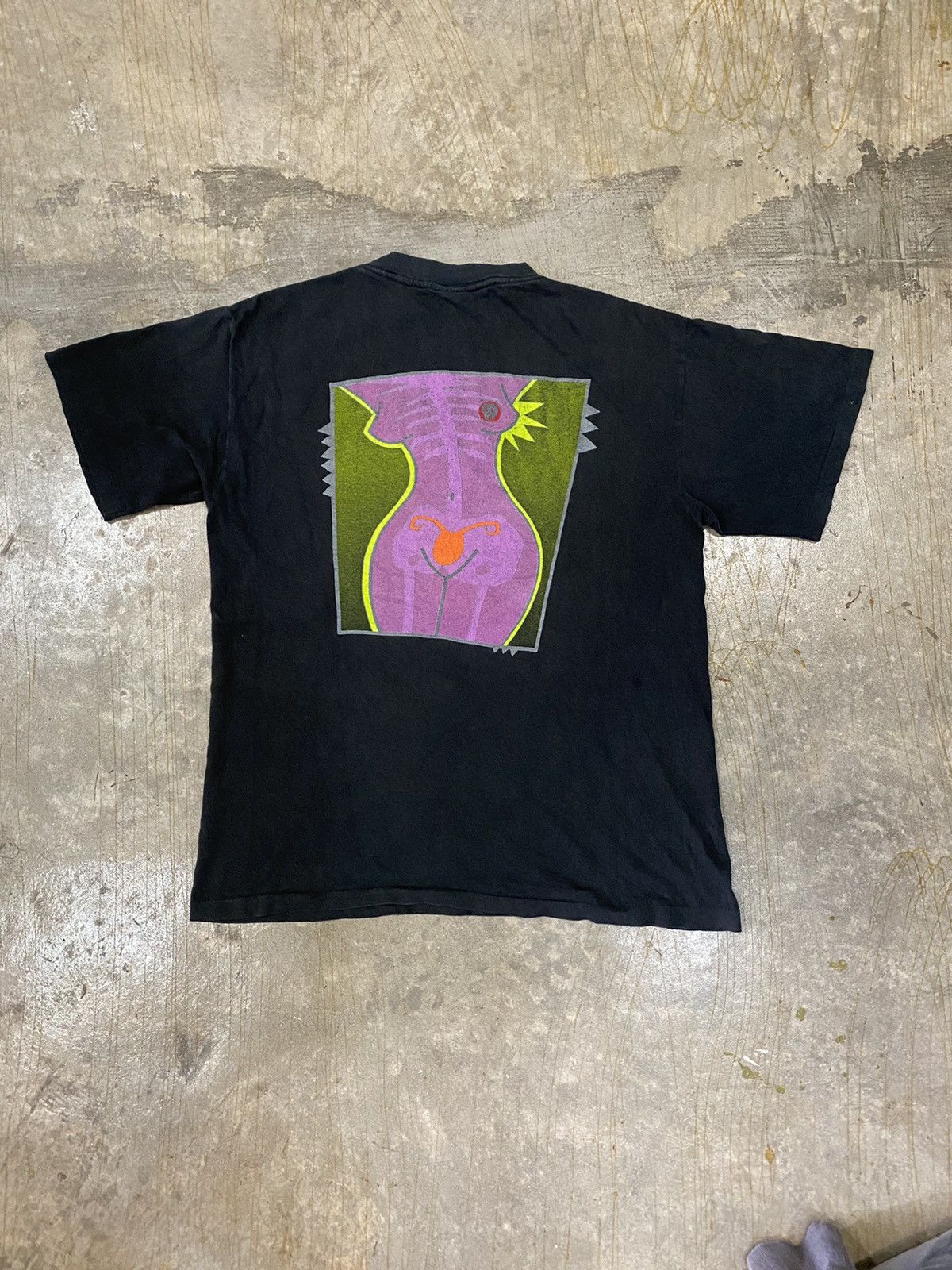 Vintage 90's X-RAYS sex naked gaultier tee la blue girl Size US M / EU 48-50 / 2 - 2 Thumbnail
