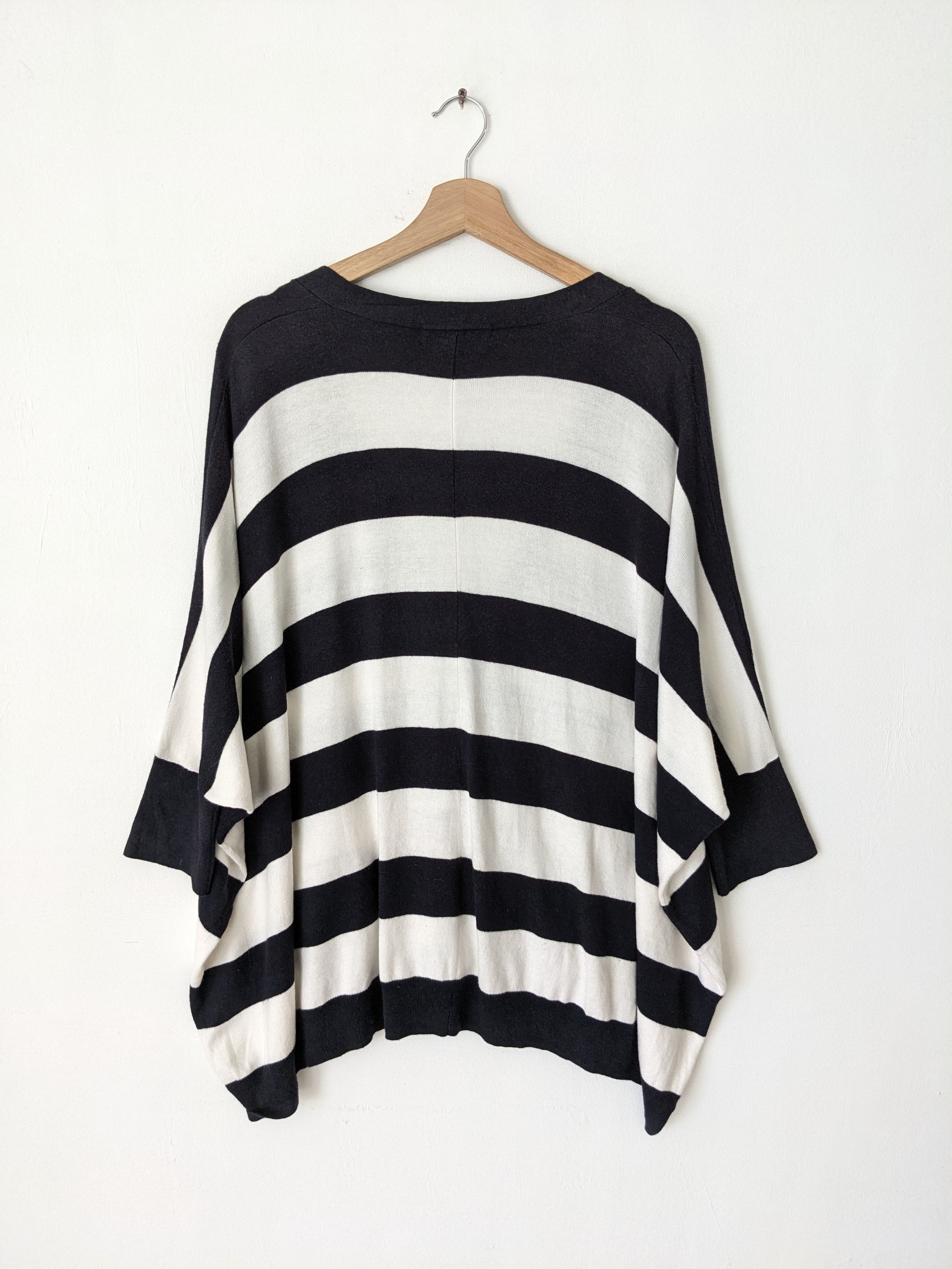 Designer Michael Kors Cardigan Oversized Striped Size M / US 6-8 / IT 42-44 - 11 Thumbnail