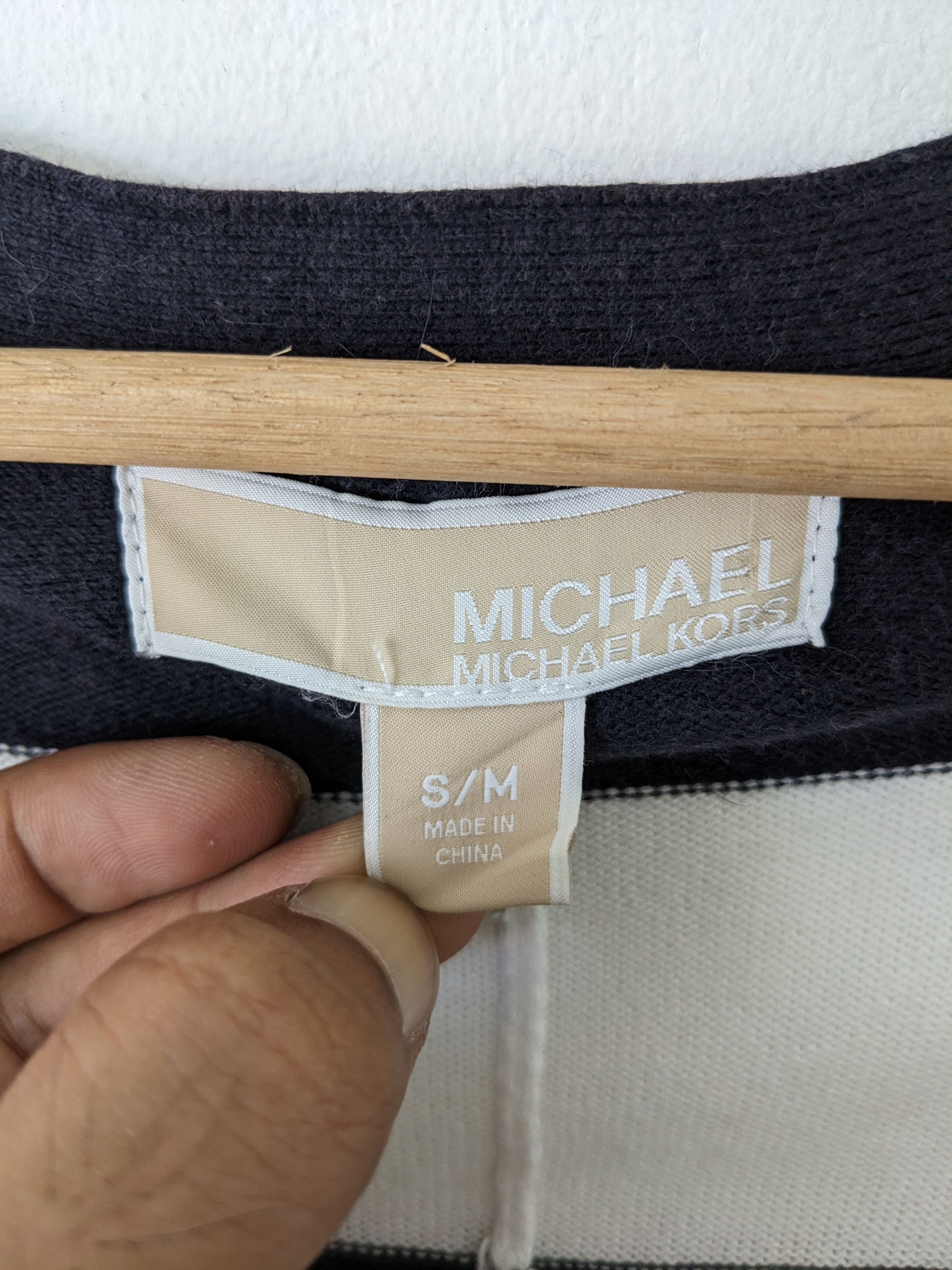 Designer Michael Kors Cardigan Oversized Striped Size M / US 6-8 / IT 42-44 - 5 Thumbnail