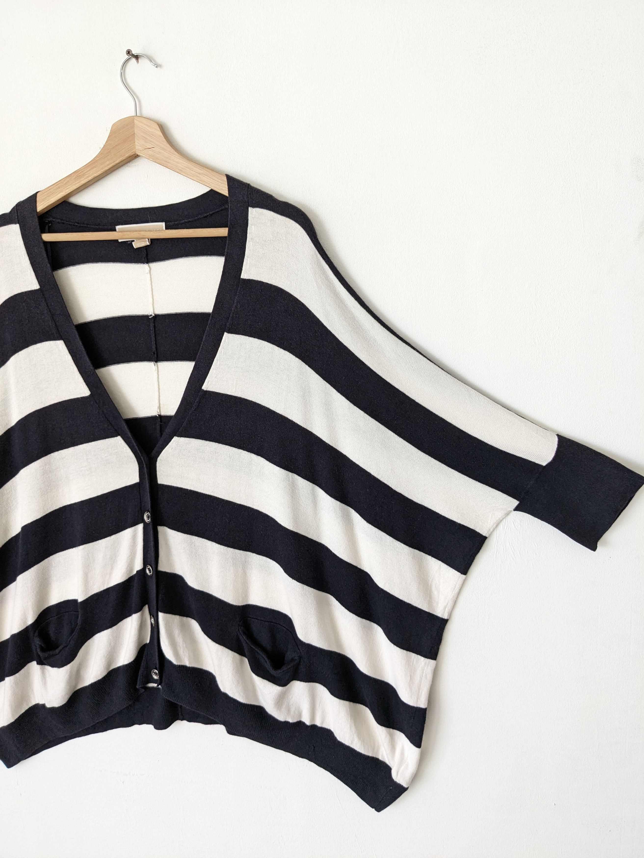 Designer Michael Kors Cardigan Oversized Striped Size M / US 6-8 / IT 42-44 - 2 Thumbnail
