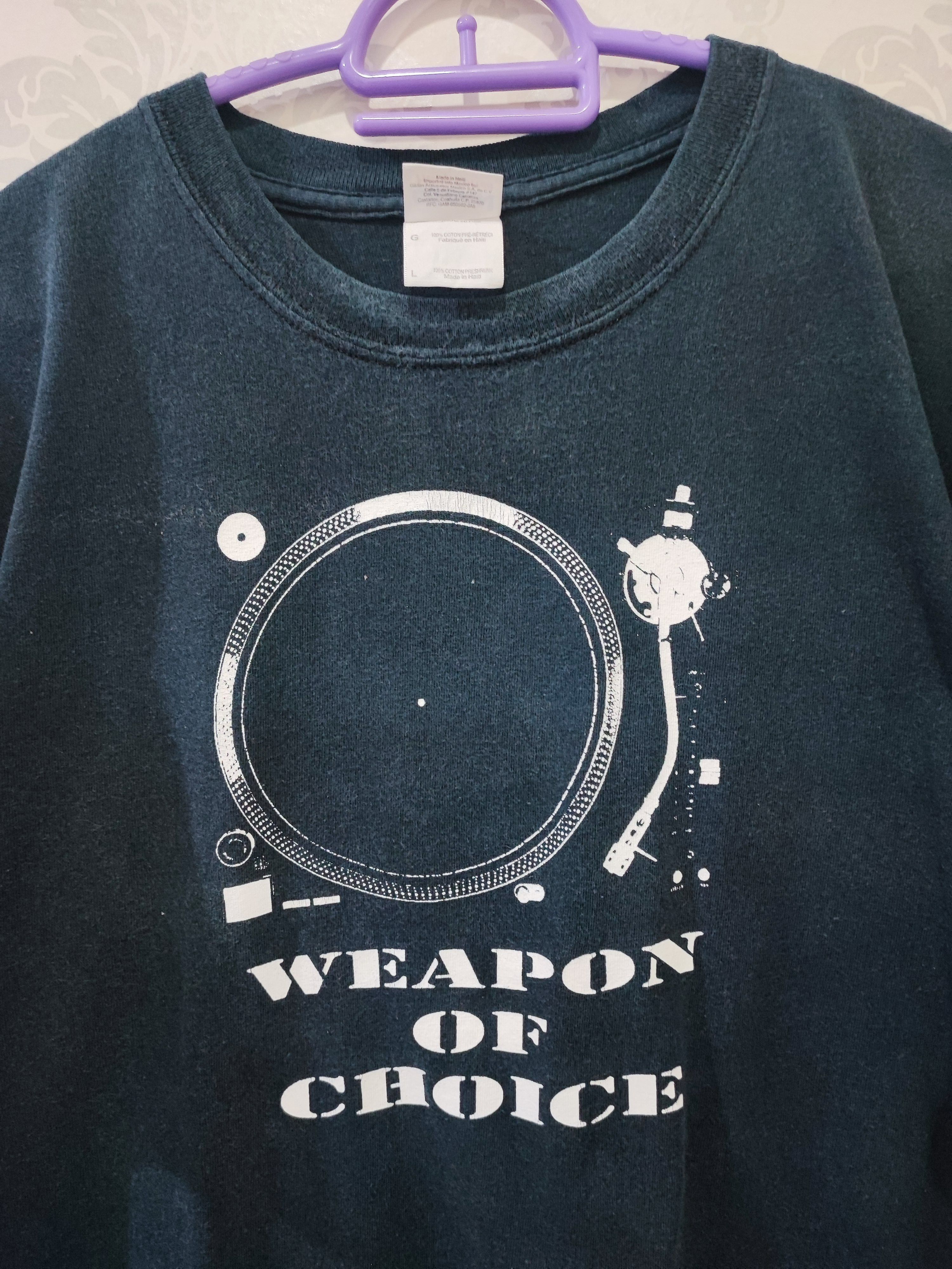 Band Tees Vintage Turntable Weapon of Choice Fat Boy Slim T-Shirt Size US L / EU 52-54 / 3 - 2 Thumbnail