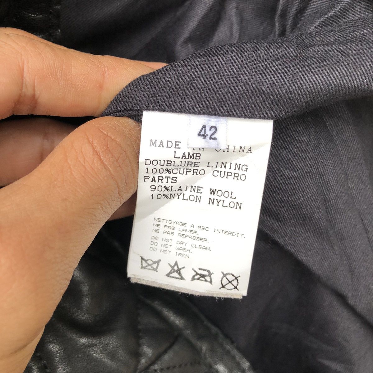 ADAM ET ROPE RARE ADAM ET ROPE QUILTED LAMB LEATHER JACKET Size US M / EU 48-50 / 2 - 6 Thumbnail