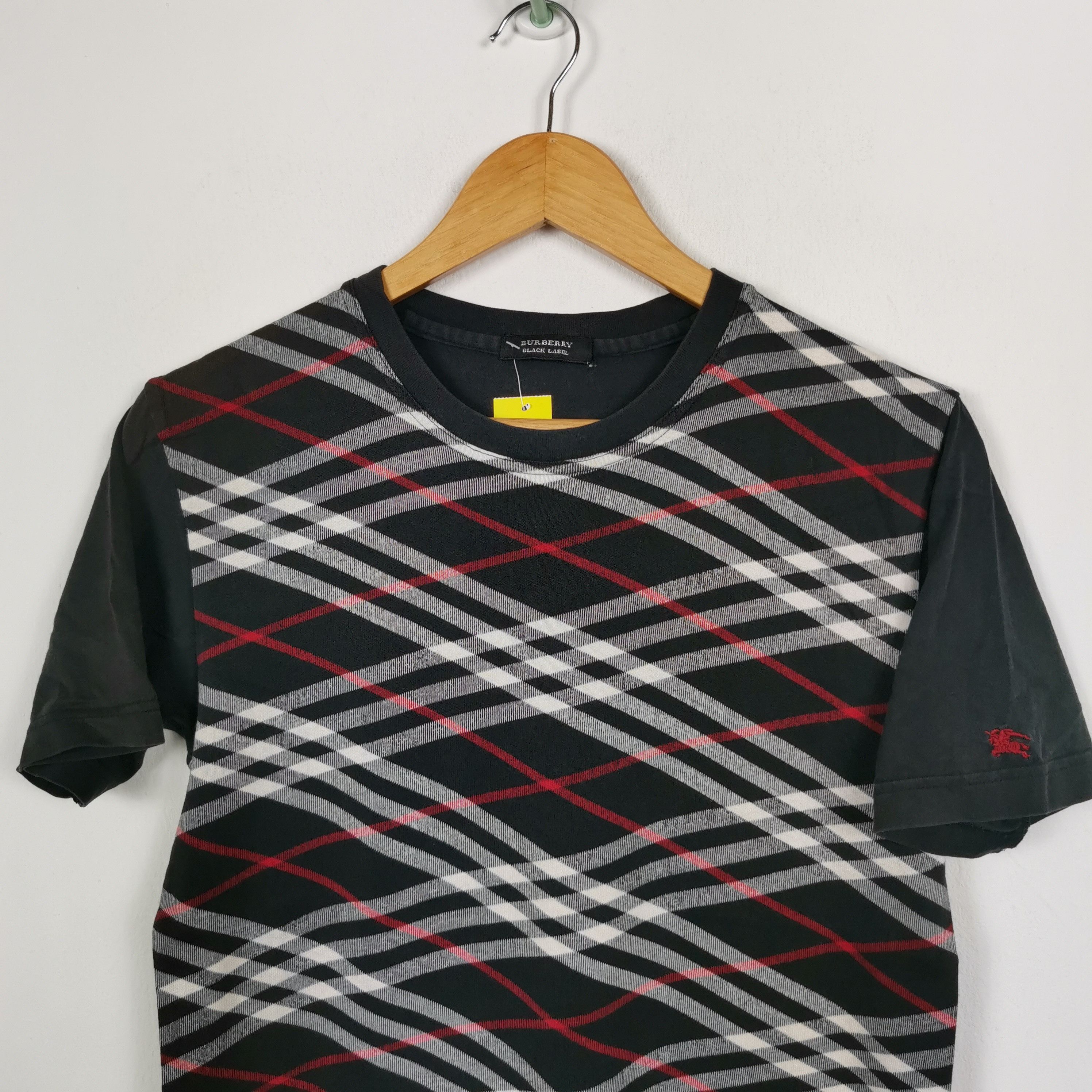 Burberry × Vintage Burberry T Shirt Black Label Checkered Burberry's Tees Size US S / EU 44-46 / 1 - 2 Thumbnail