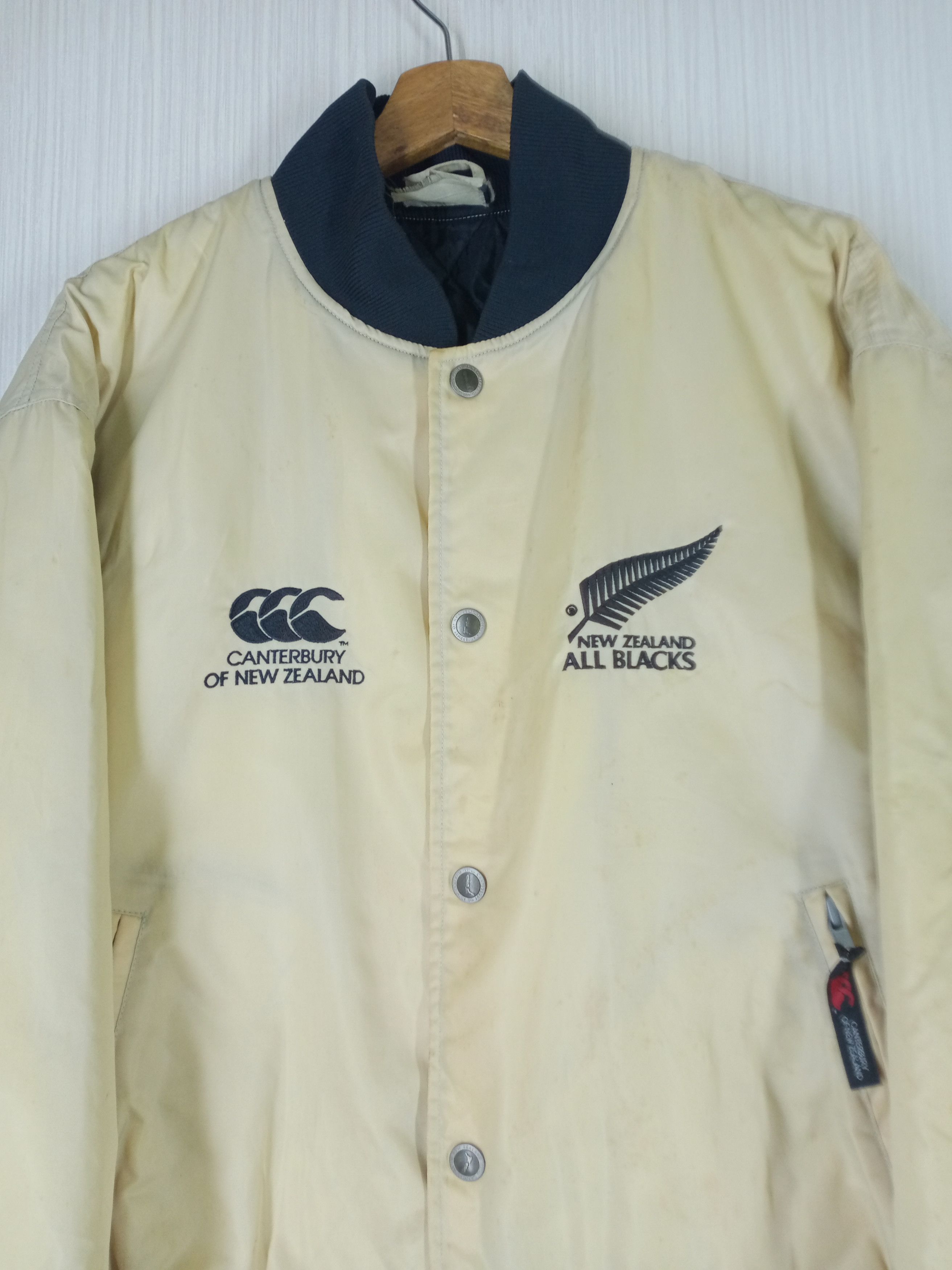All Blacks VINTAGE CANTERBURY STEINLAGER ALL BLACK BOMBER JACKET Size US M / EU 48-50 / 2 - 4 Thumbnail