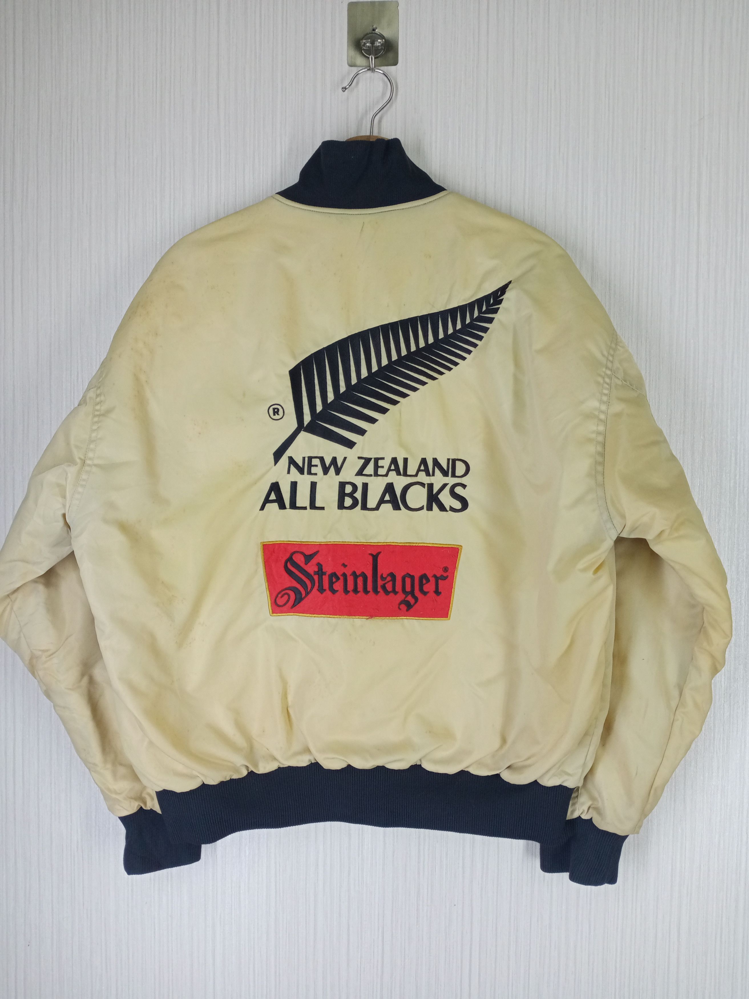 All Blacks VINTAGE CANTERBURY STEINLAGER ALL BLACK BOMBER JACKET Size US M / EU 48-50 / 2 - 1 Thumbnail