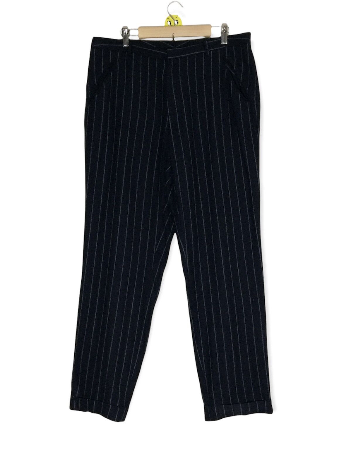 Versace Vintage Versus Versace Striped Made in italy Pants Hickory Size US 35 - 1 Thumbnail