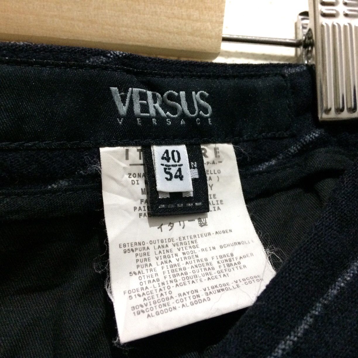 Versace Vintage Versus Versace Striped Made in italy Pants Hickory Size US 35 - 7 Thumbnail
