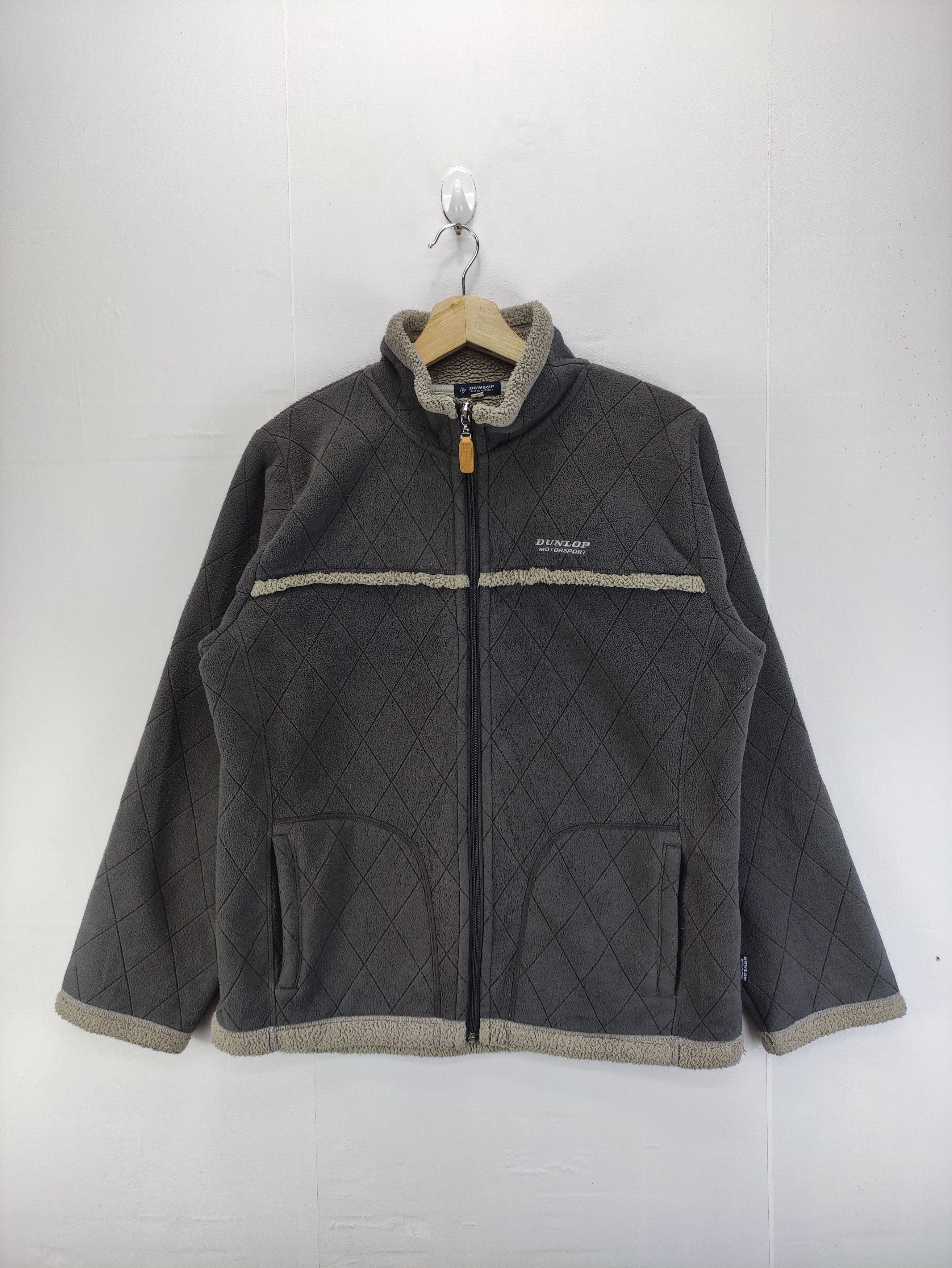 Dunlop Vintage Dunlop Quilted Jacket Zipper Fleece Size US M / EU 48-50 / 2 - 1 Thumbnail