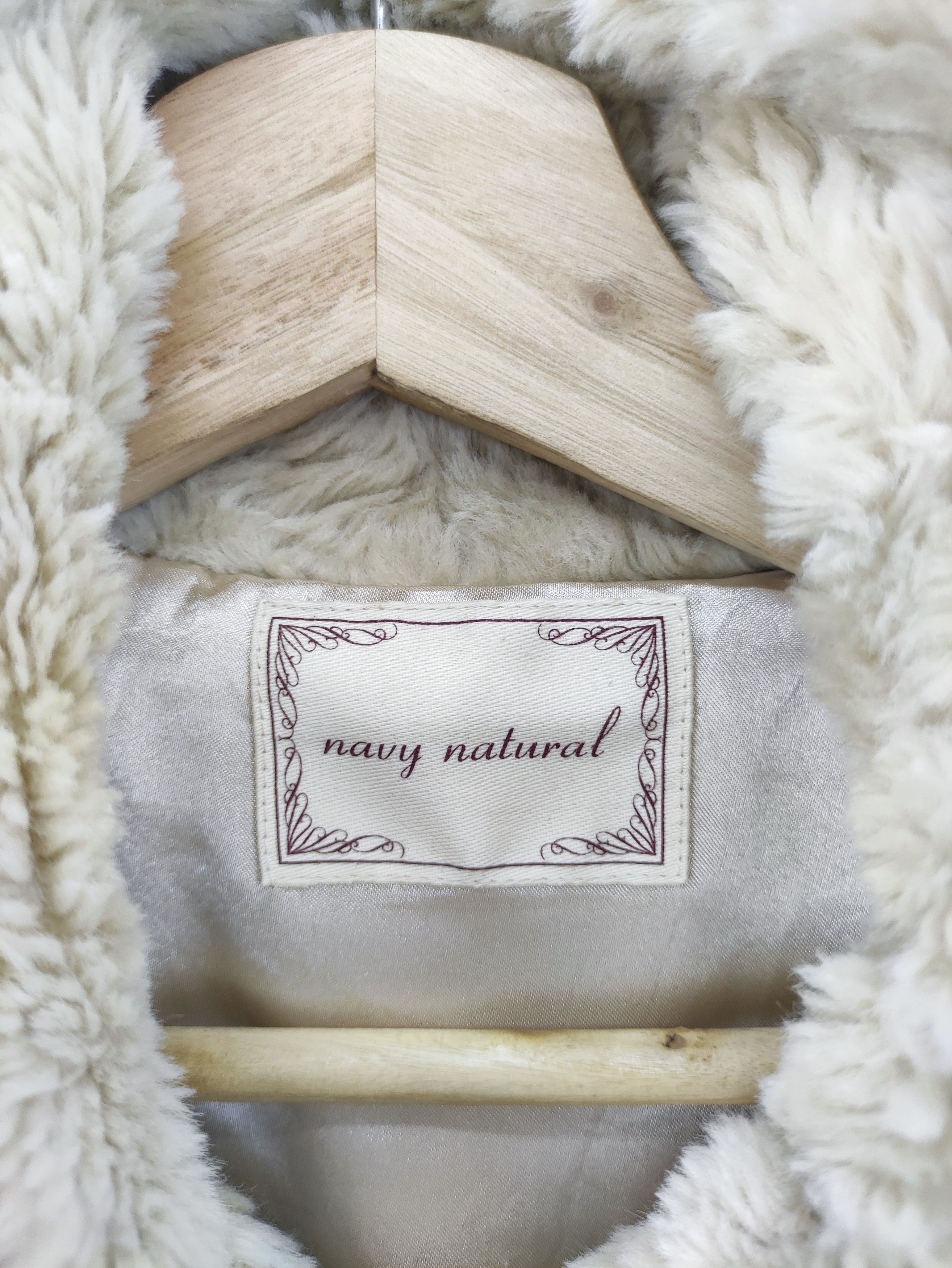 Japanese Brand Vintage Sweater Faux Fur Zipper by Navy Nature Size M / US 6-8 / IT 42-44 - 2 Thumbnail