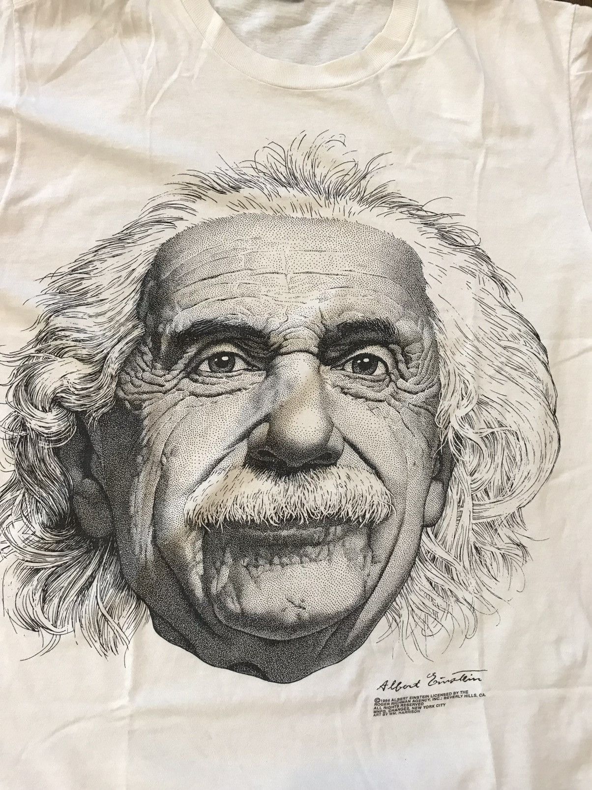 Changes × Vintage Vintage Albert Einstein 1994 Art by Wm. Harrison Size US XL / EU 56 / 4 - 4 Thumbnail