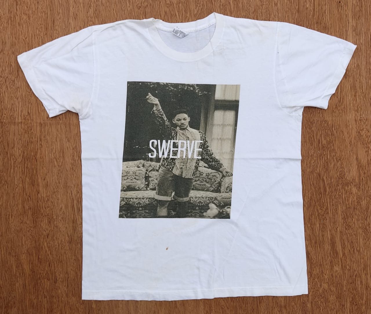 image of Movie x Vintage Tee D - 26 Will Smith in White, Men's (Size Large)