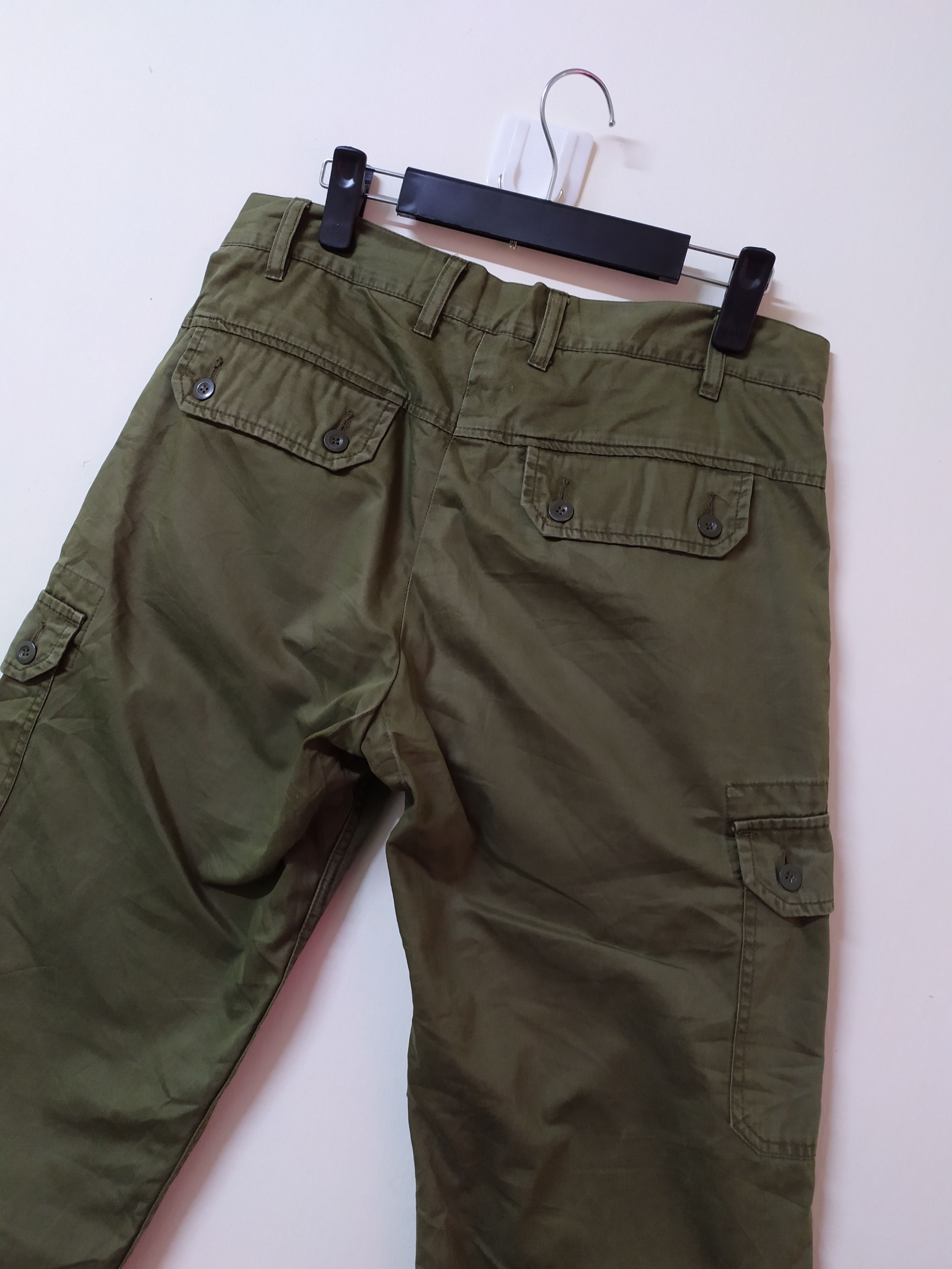 Japanese Brand BACK NUMBER FADED CARGO PANTS MULTIPOCKET TACTICAL PANTS Size US 32 / EU 48 - 8 Thumbnail