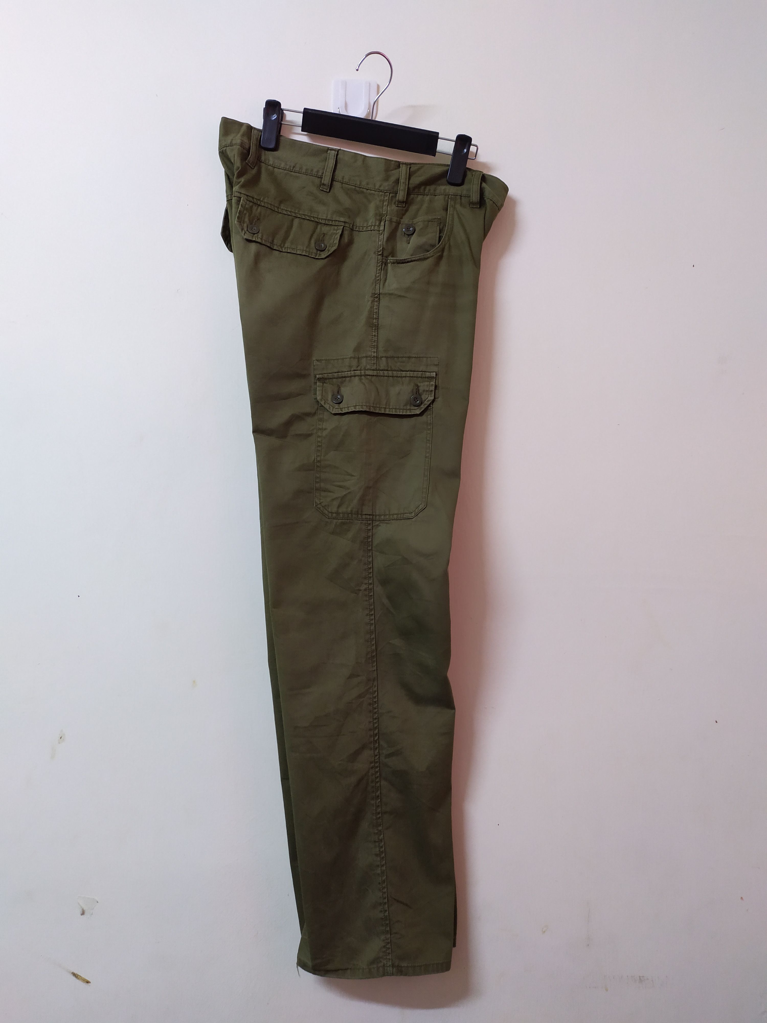 Japanese Brand BACK NUMBER FADED CARGO PANTS MULTIPOCKET TACTICAL PANTS Size US 32 / EU 48 - 12 Thumbnail