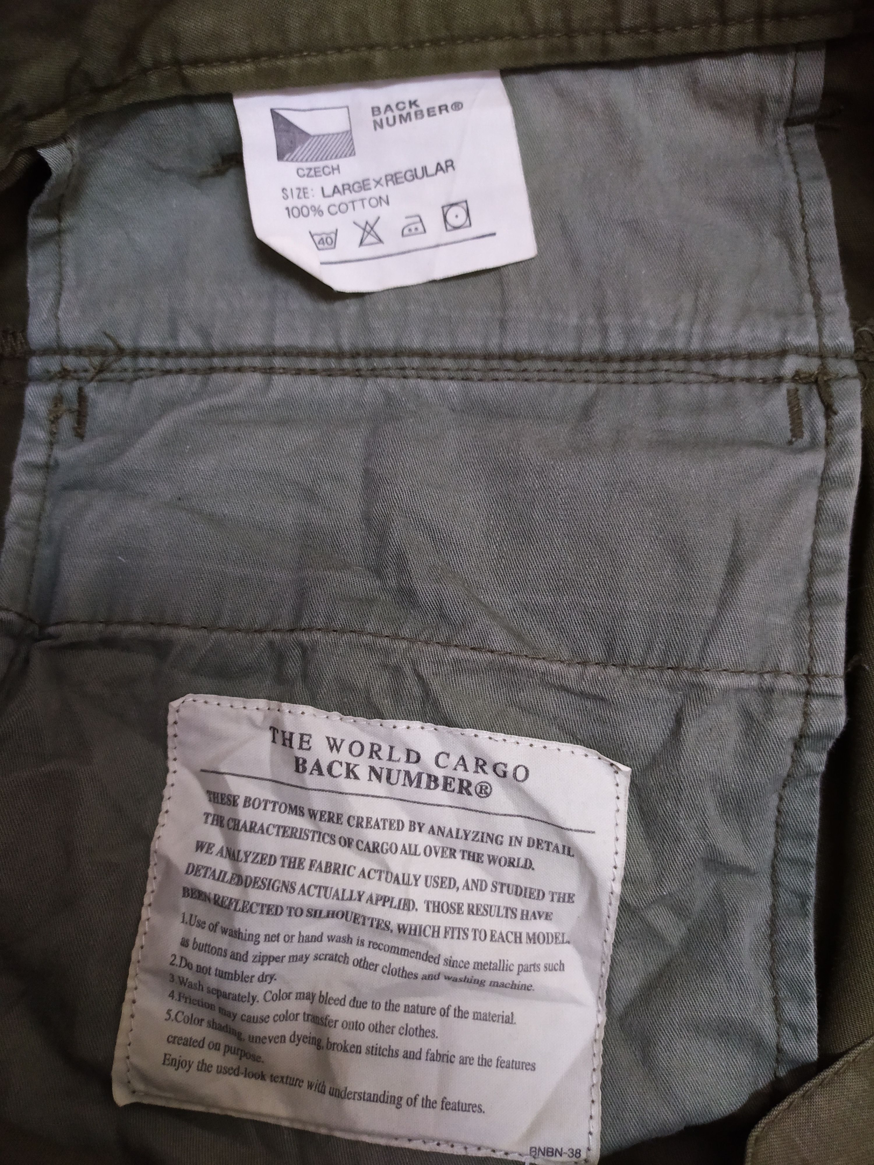 Japanese Brand BACK NUMBER FADED CARGO PANTS MULTIPOCKET TACTICAL PANTS Size US 32 / EU 48 - 15 Thumbnail
