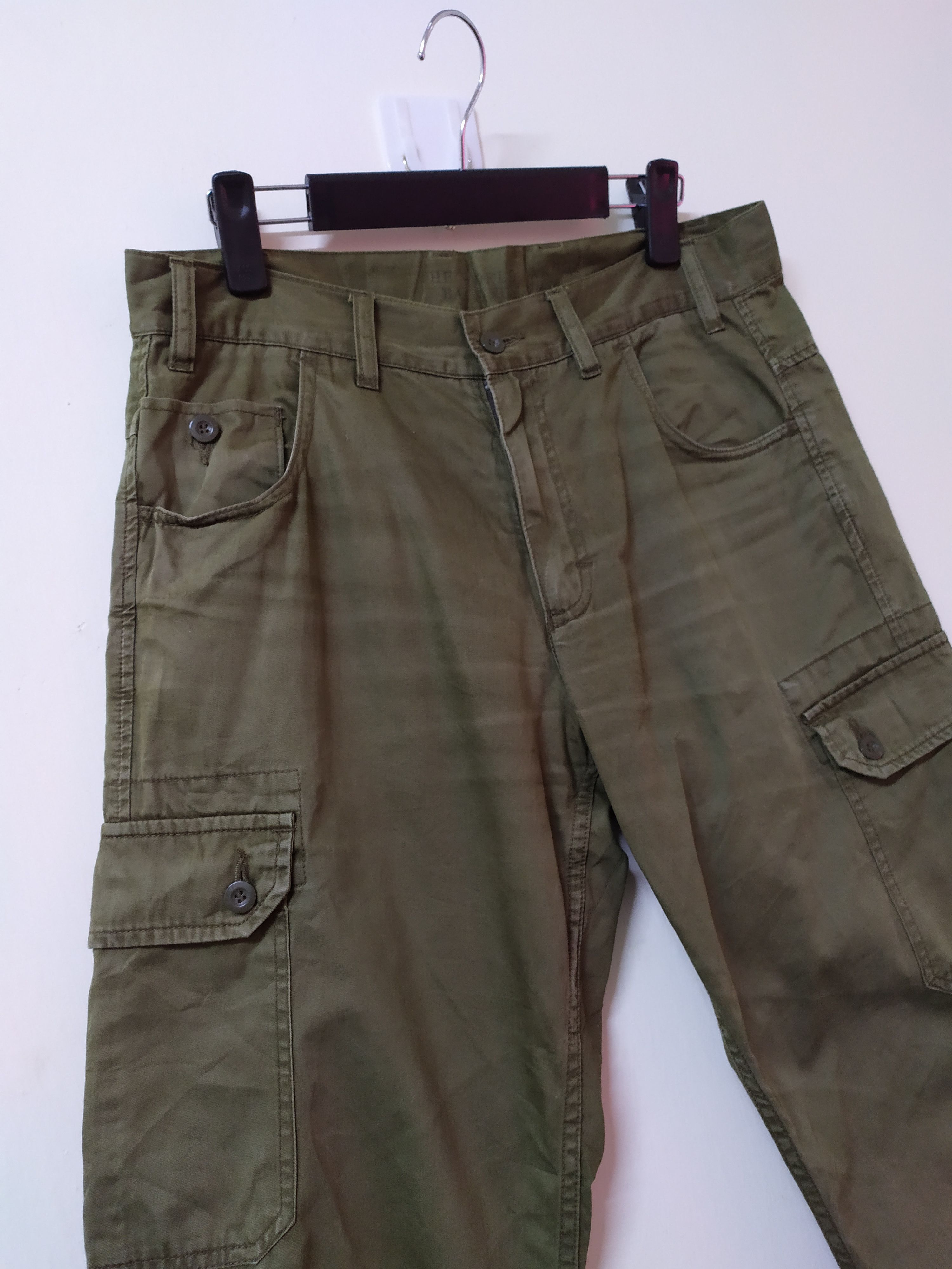 Japanese Brand BACK NUMBER FADED CARGO PANTS MULTIPOCKET TACTICAL PANTS Size US 32 / EU 48 - 3 Thumbnail