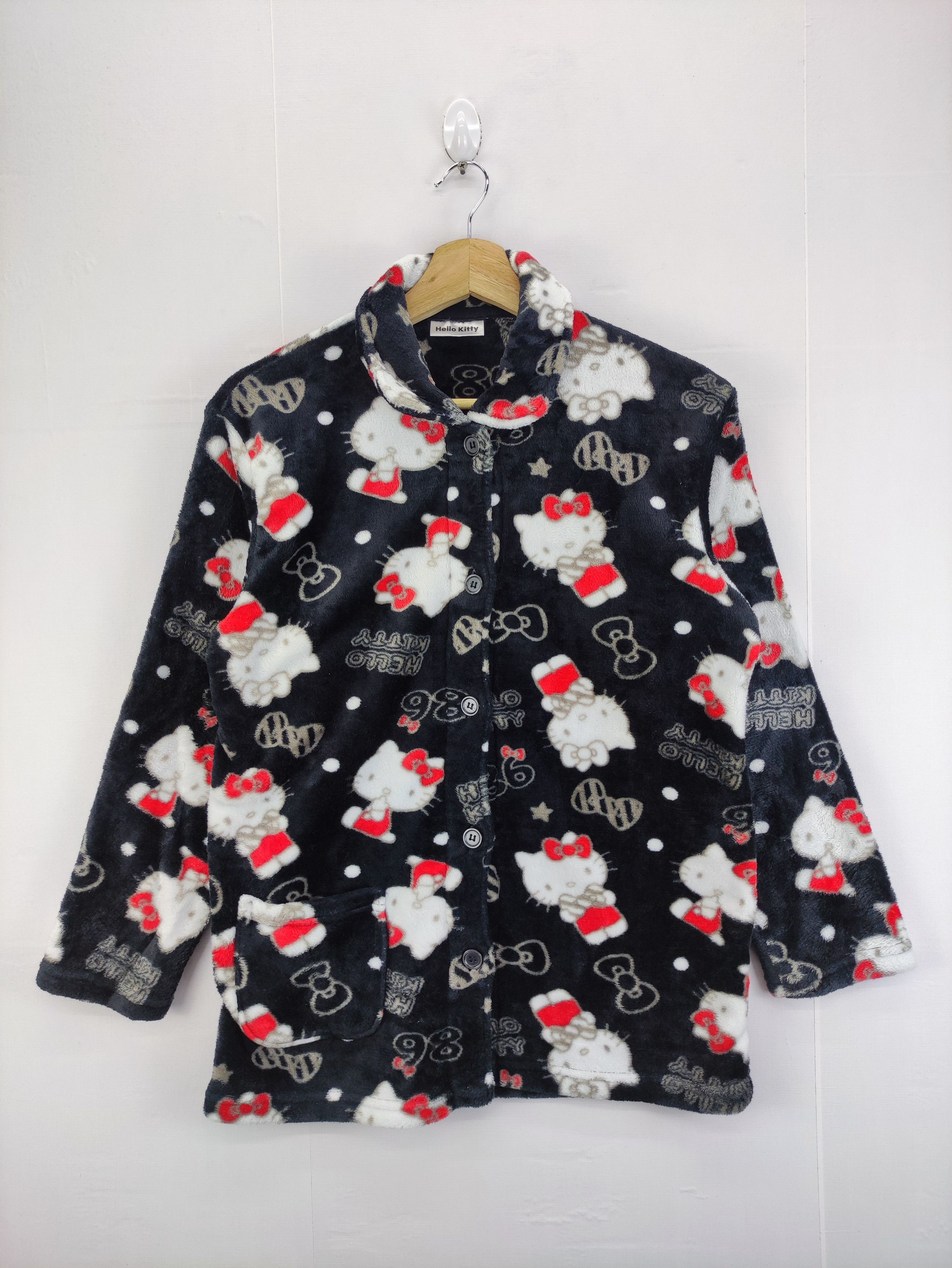 Japanese Brand Vintage Hello kitty Pyjamas Fleece 1 Set Size US M / EU 48-50 / 2 - 1 Thumbnail