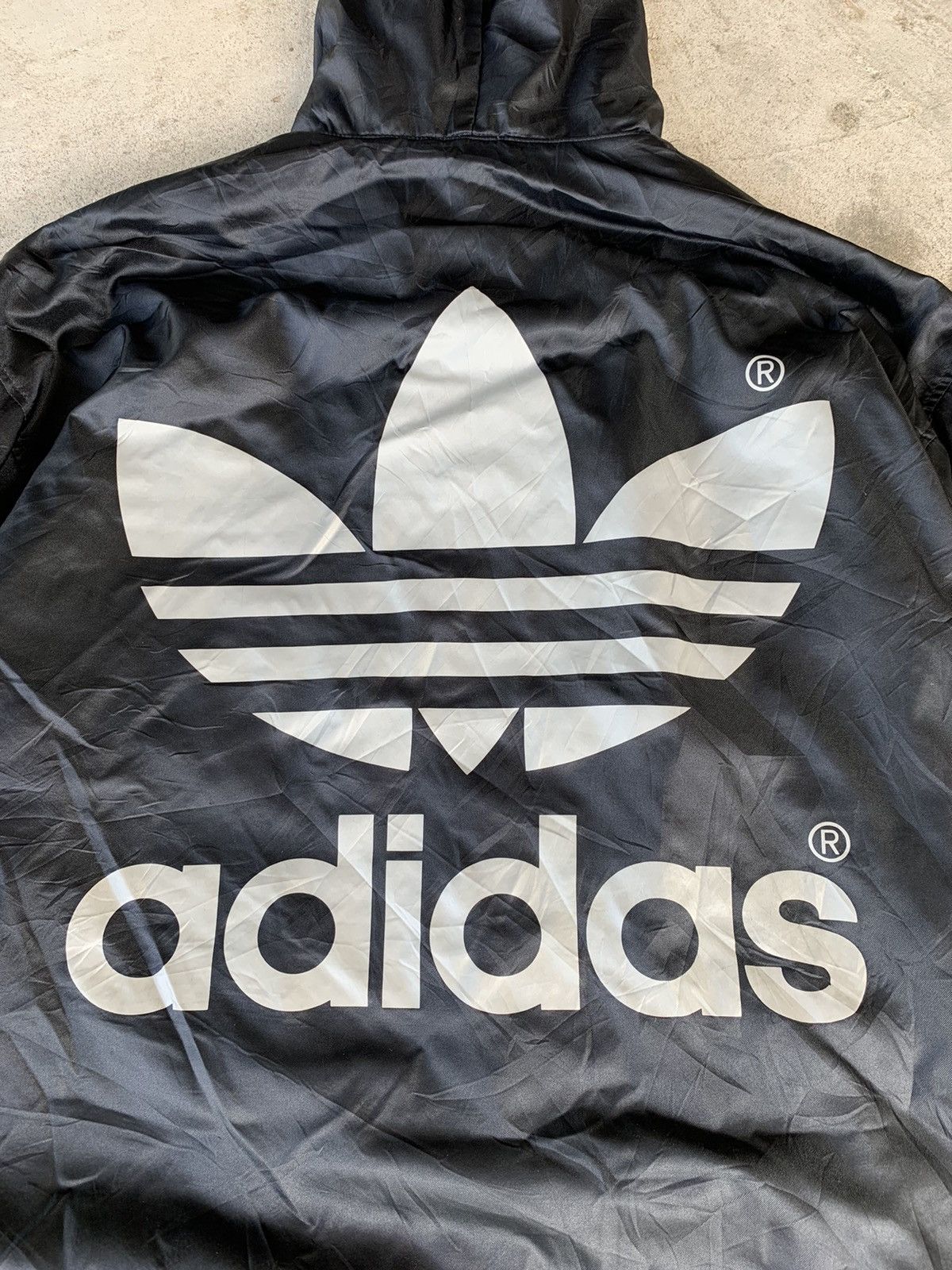 Adidas × Descente × Vintage Vintage 80s Adidas Big Logo Parka Jacket sherling inside Size US XL / EU 56 / 4 - 4 Thumbnail