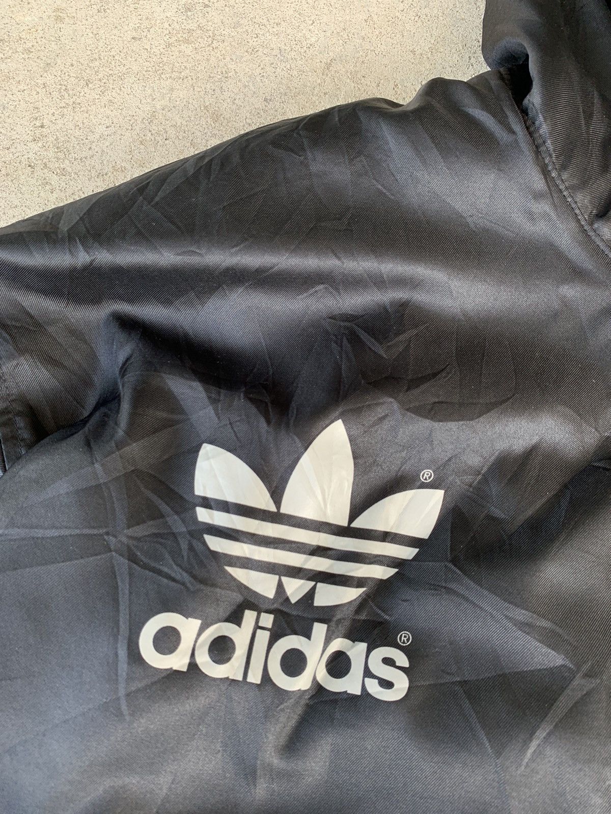 Adidas × Descente × Vintage Vintage 80s Adidas Big Logo Parka Jacket sherling inside Size US XL / EU 56 / 4 - 5 Thumbnail