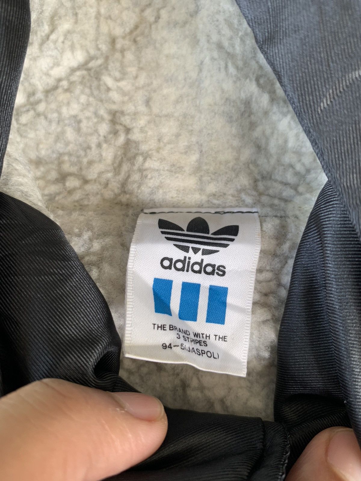 Adidas × Descente × Vintage Vintage 80s Adidas Big Logo Parka Jacket sherling inside Size US XL / EU 56 / 4 - 6 Thumbnail