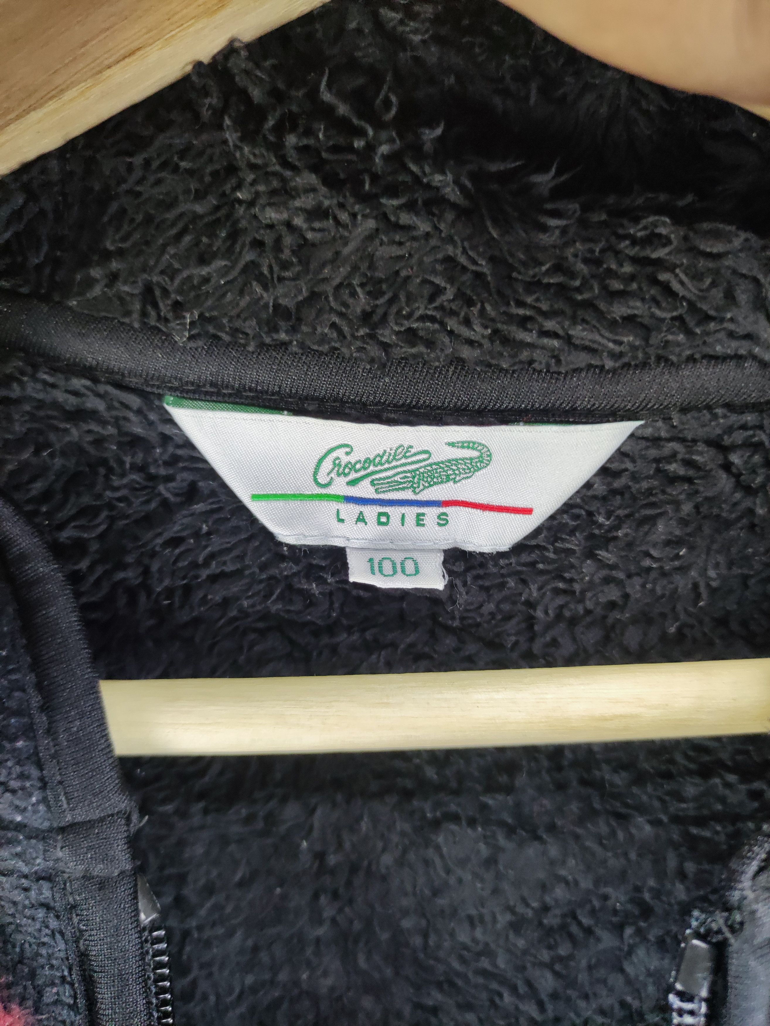 Japanese Brand Vintage Crocodile Fleece Jacket Zipper Hoodie Size M / US 6-8 / IT 42-44 - 2 Thumbnail