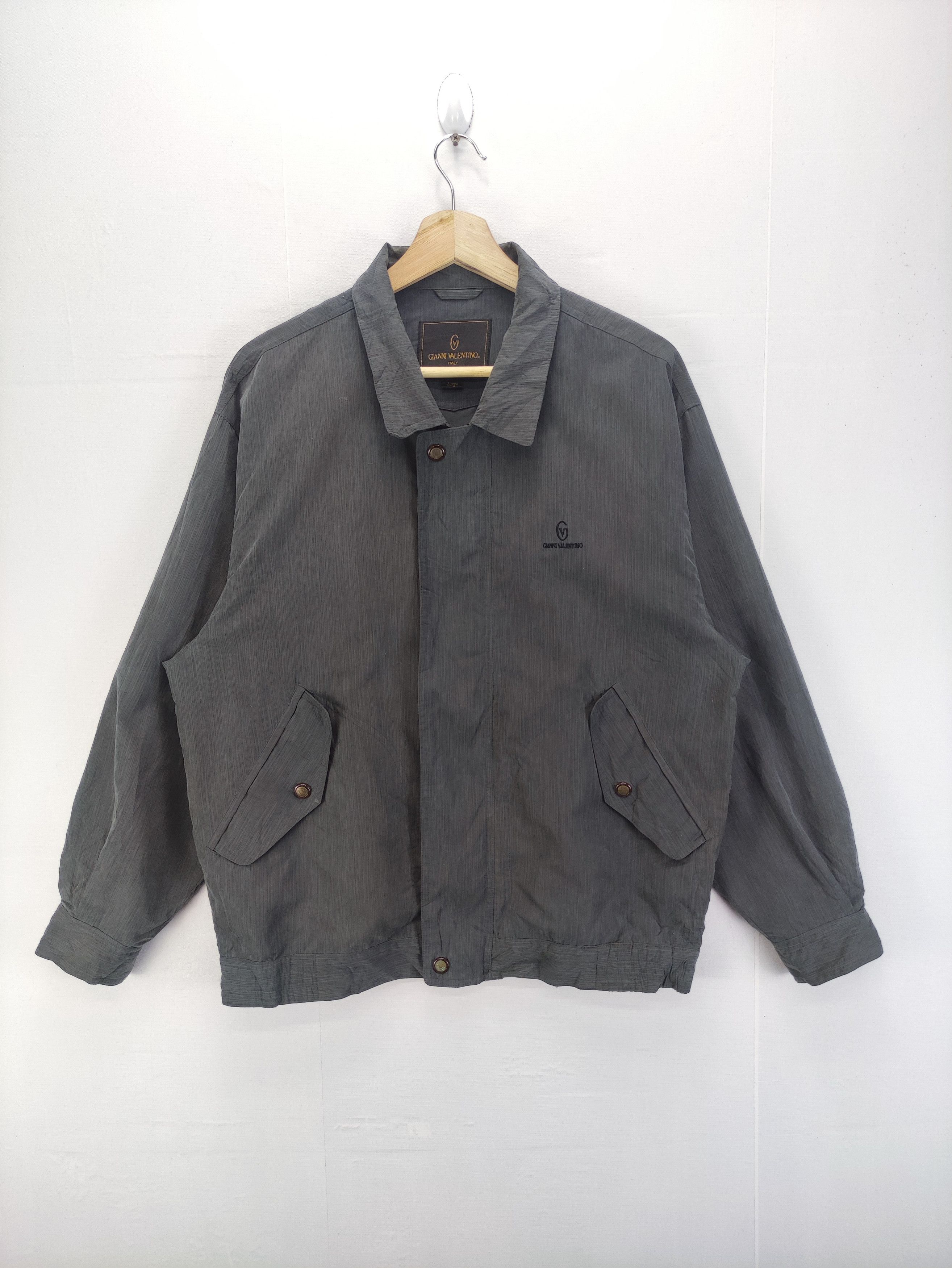 Gianni Valentino Vintage Gianni Valentino Casual Jacket Zipper Size US L / EU 52-54 / 3 - 1 Thumbnail