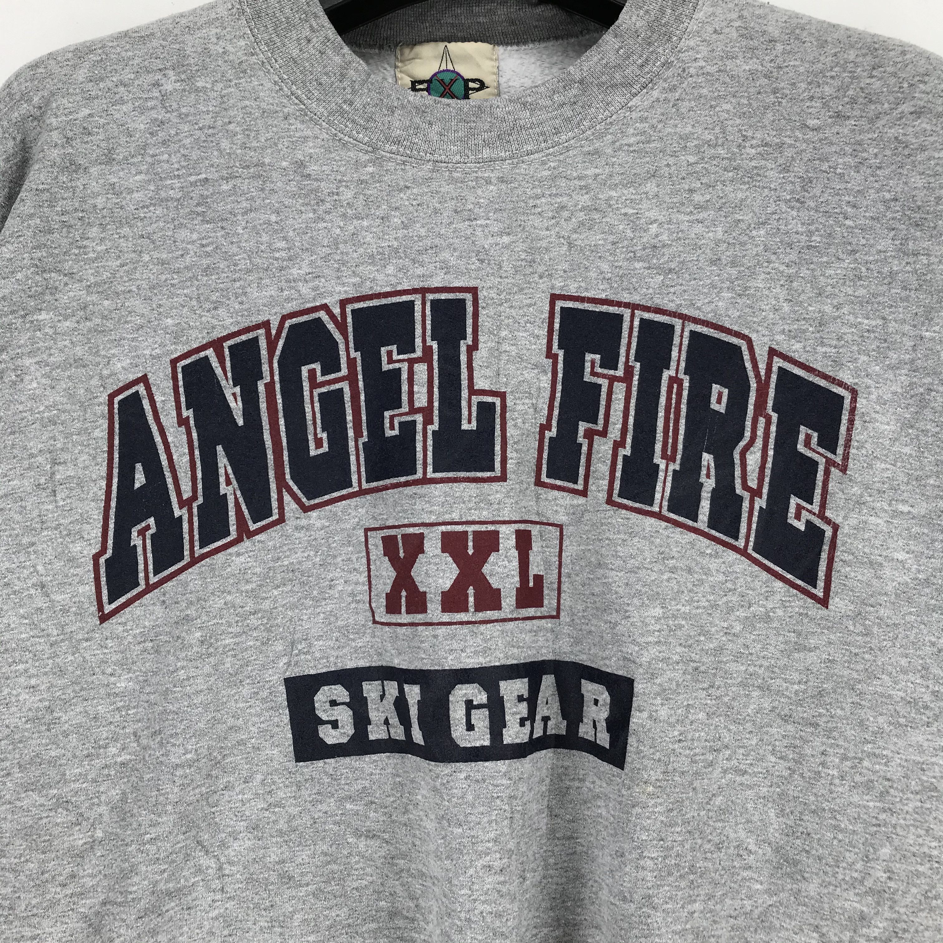 Japanese Brand Vintage Angel Fire Ski Gear Big Logo Sweatshirts #2267-89 Size US XL / EU 56 / 4 - 3 Thumbnail