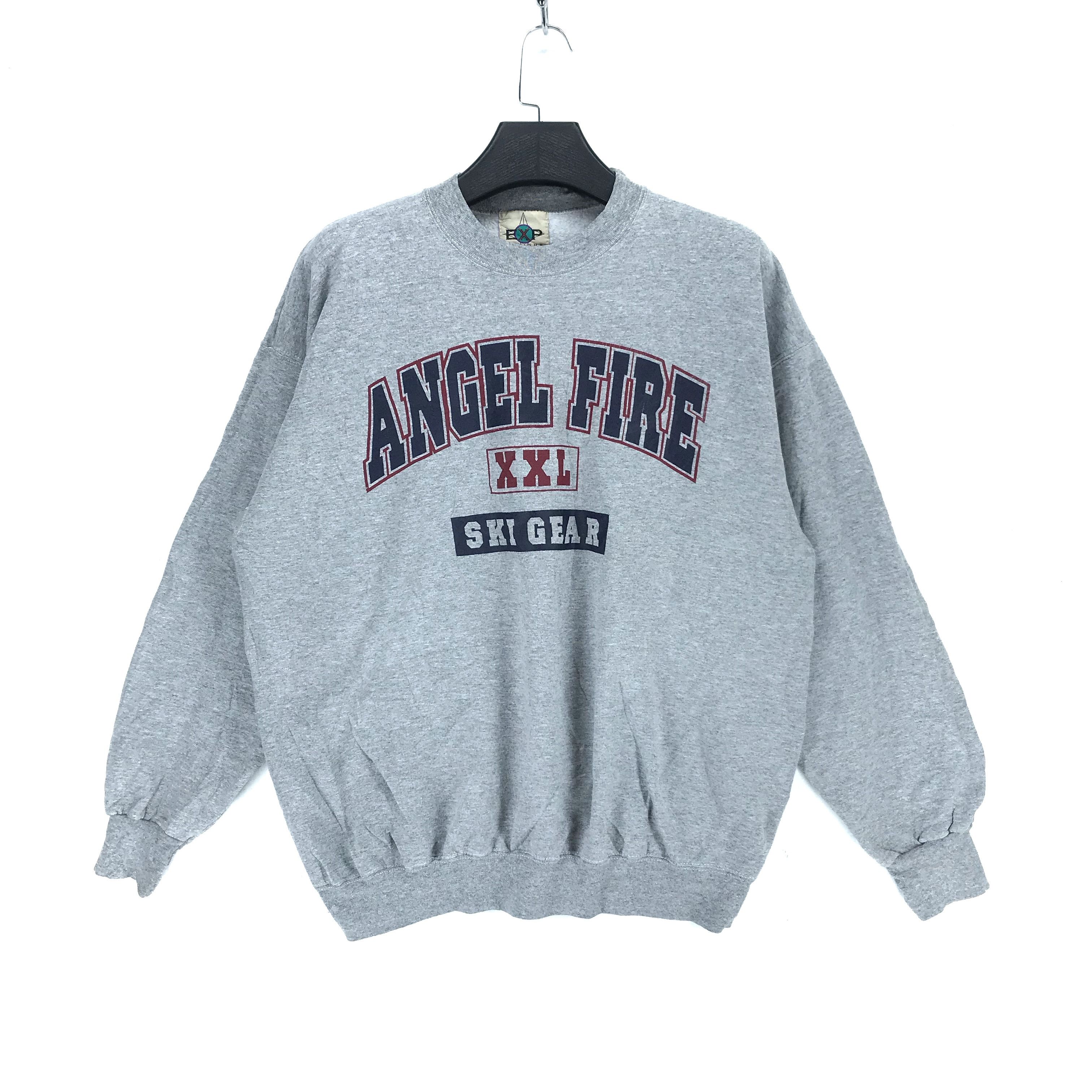 Japanese Brand Vintage Angel Fire Ski Gear Big Logo Sweatshirts #2267-89 Size US XL / EU 56 / 4 - 1 Thumbnail