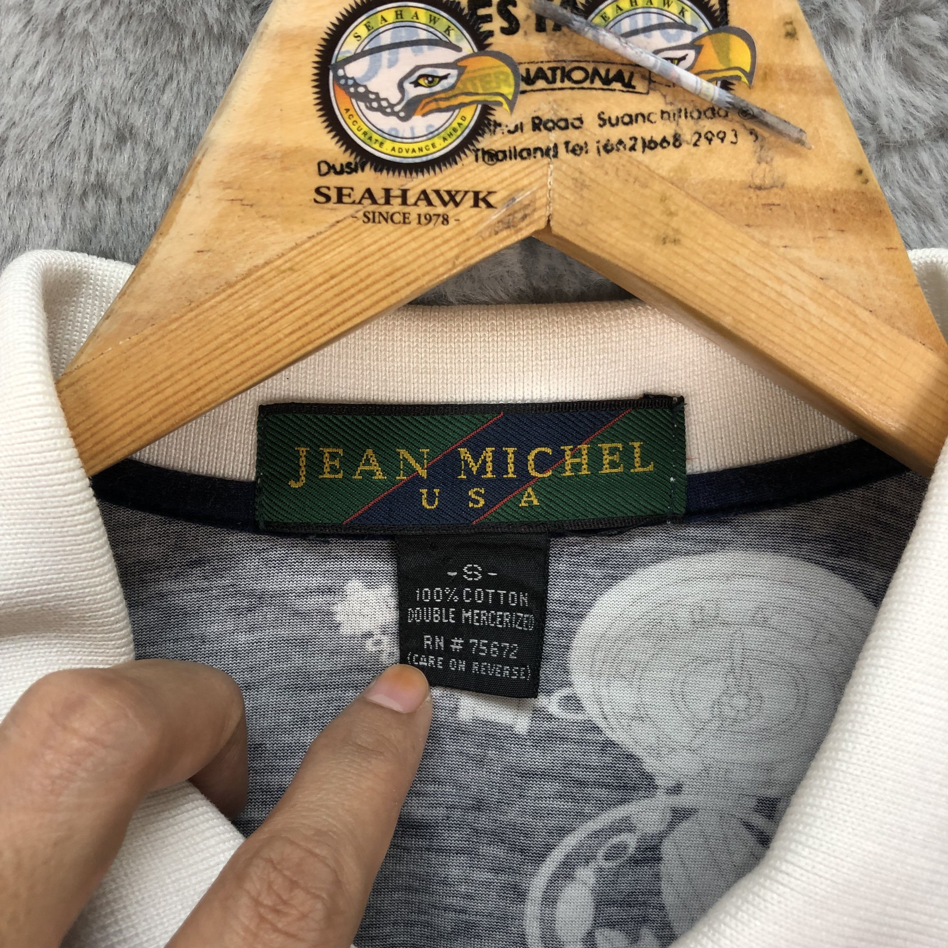 Japanese Brand Jean Michel USA Classic Watch All Over Print Polo #4595-160 Size US S / EU 44-46 / 1 - 9 Thumbnail