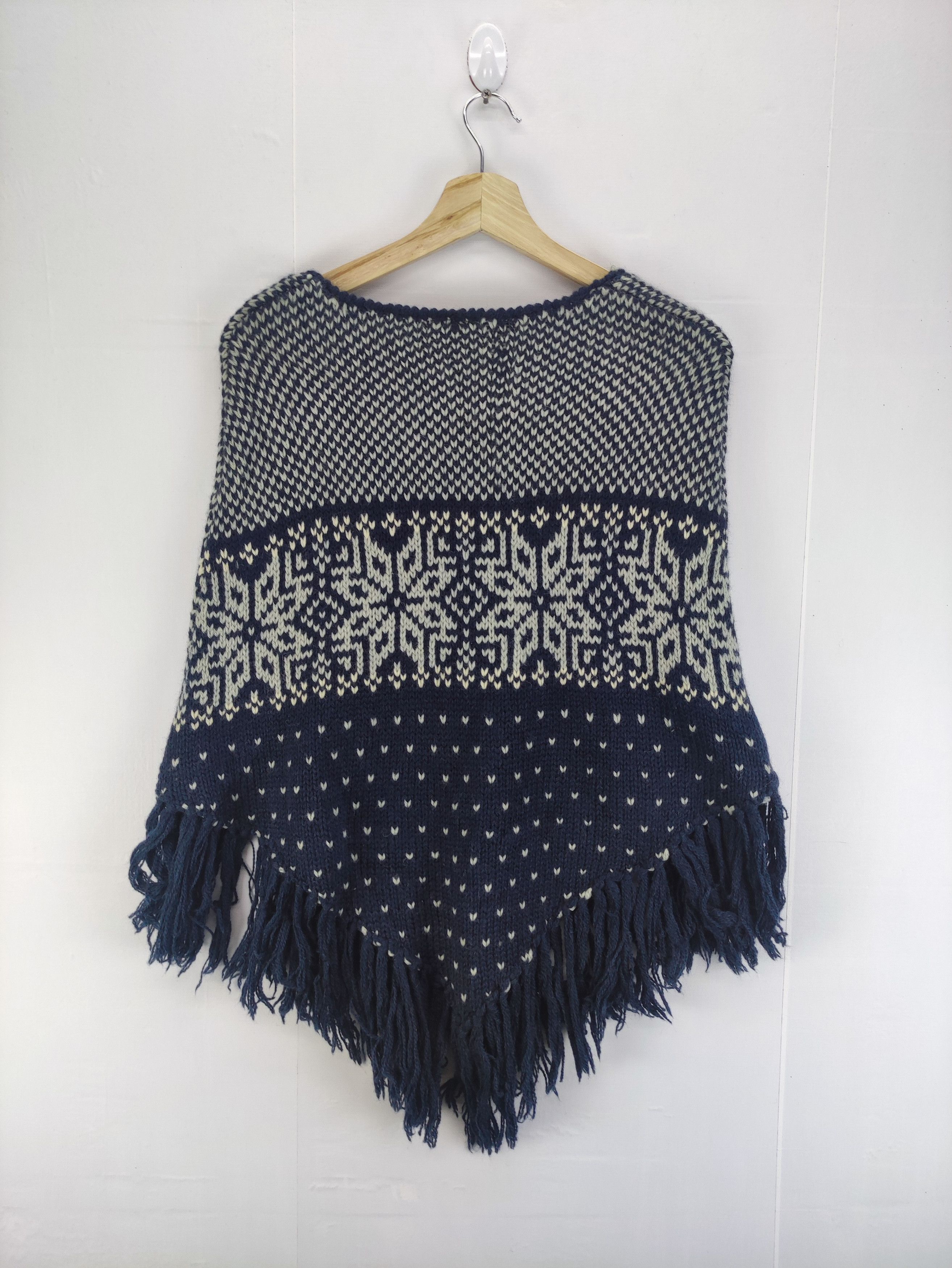 Fjallraven Vintage Fjallraven Poncho knit Size 26 - 5 Thumbnail