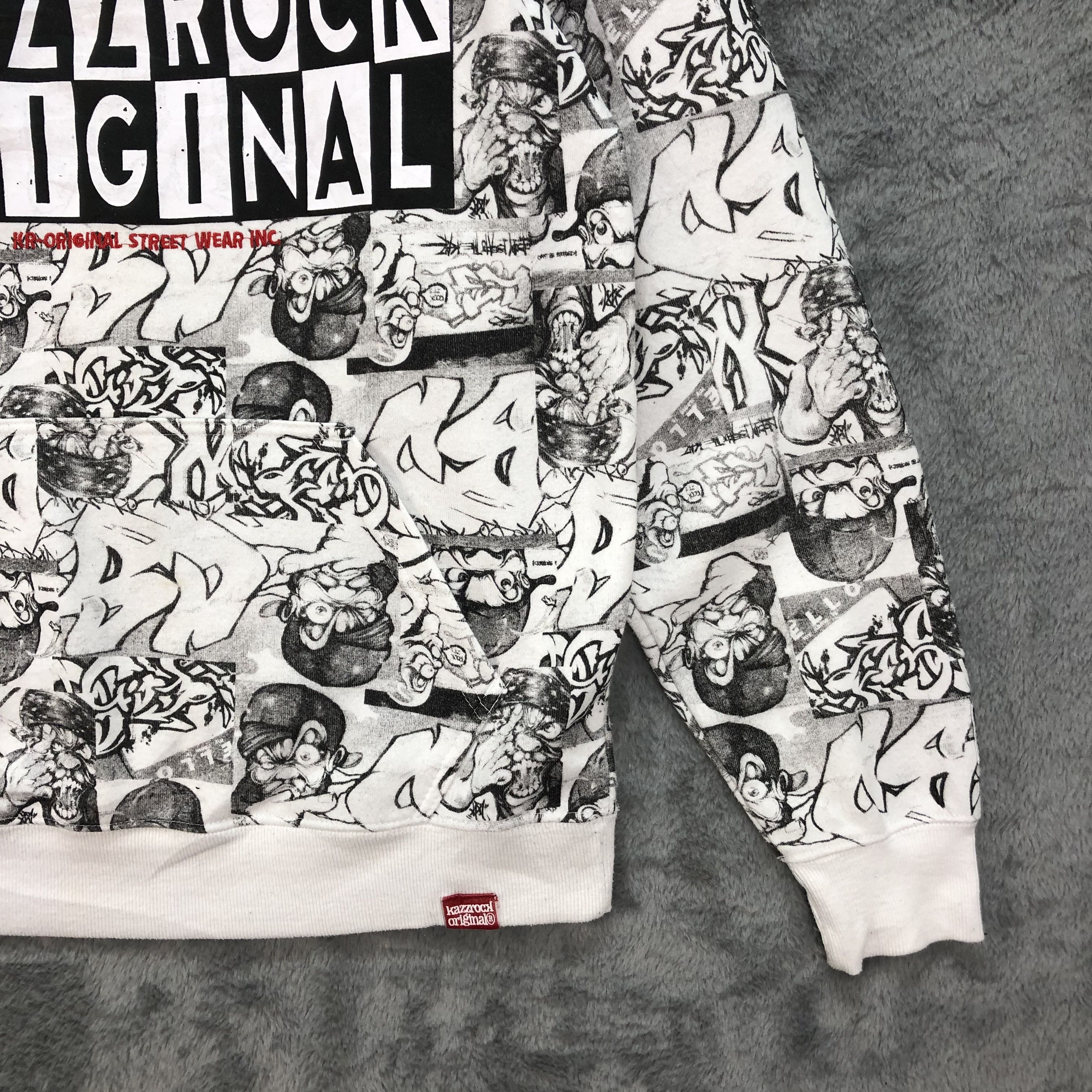 Japanese Brand KAZZROCK ORIGINAL Fullprint Pullover Hoodies #4821-20 Size US M / EU 48-50 / 2 - 6 Thumbnail