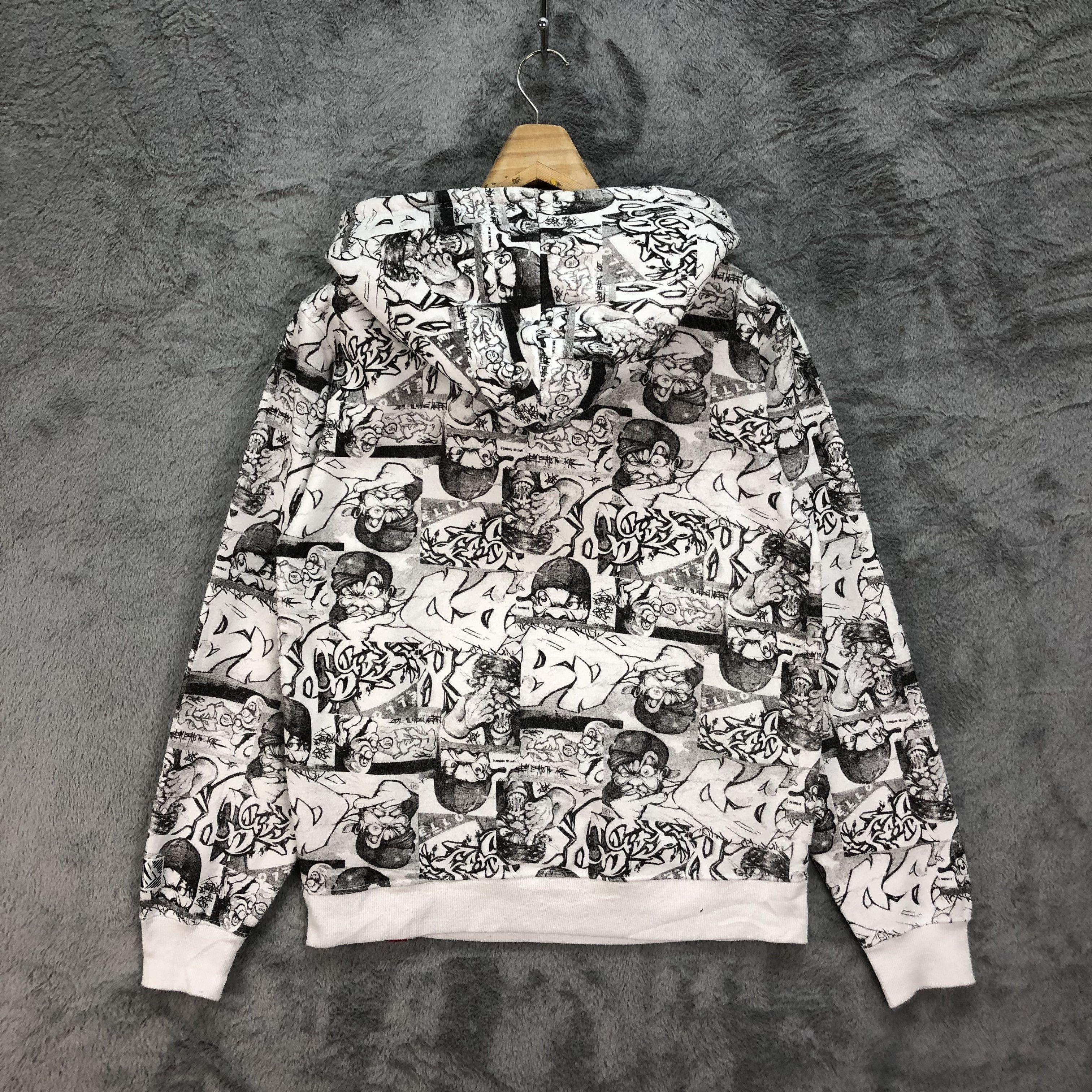 Japanese Brand KAZZROCK ORIGINAL Fullprint Pullover Hoodies #4821-20 Size US M / EU 48-50 / 2 - 12 Thumbnail