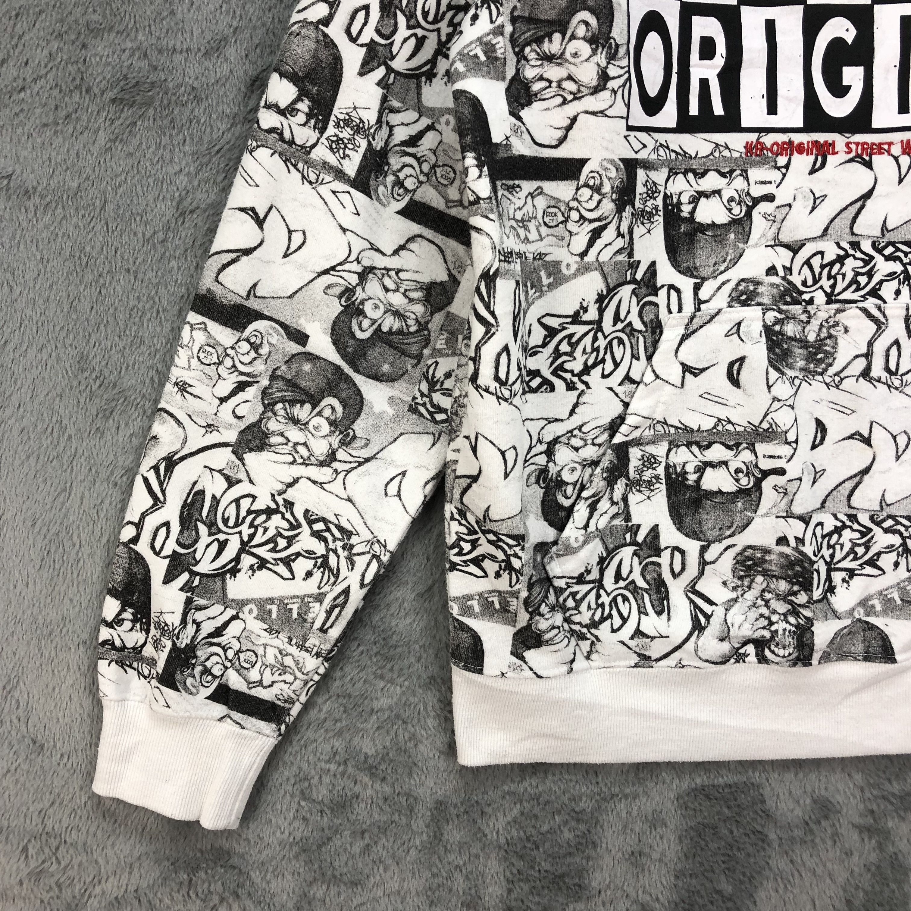 Japanese Brand KAZZROCK ORIGINAL Fullprint Pullover Hoodies #4821-20 Size US M / EU 48-50 / 2 - 5 Thumbnail