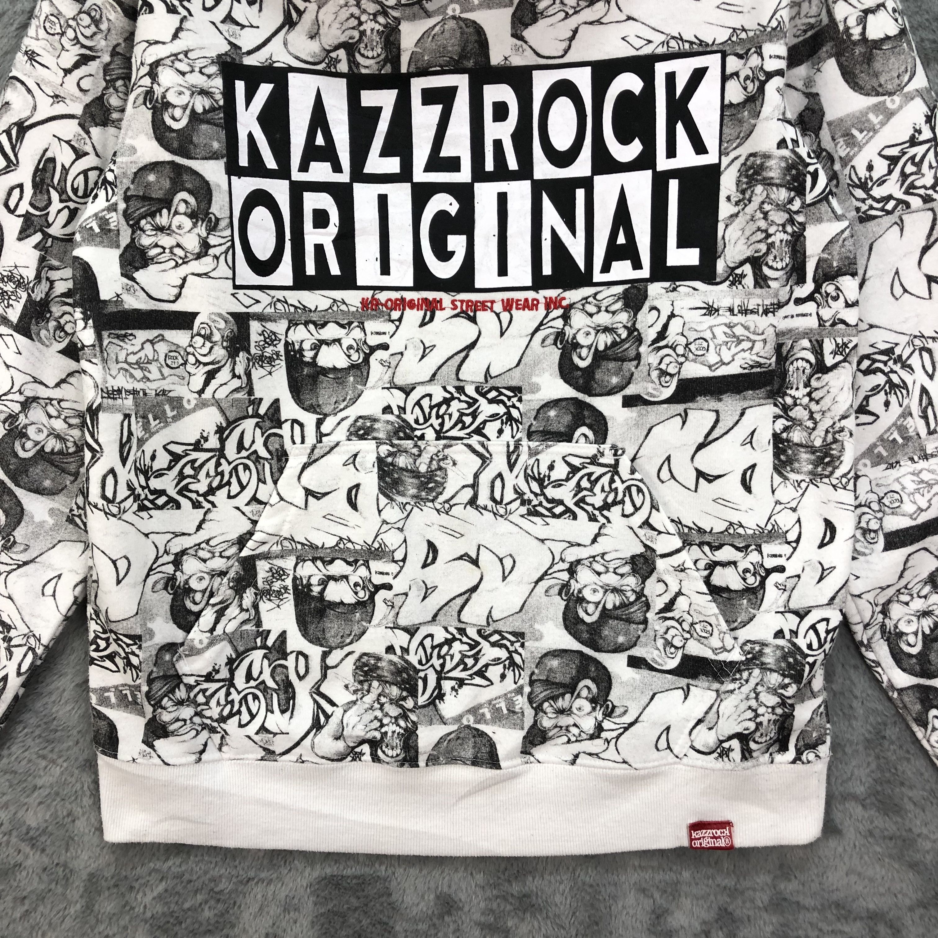 Japanese Brand KAZZROCK ORIGINAL Fullprint Pullover Hoodies #4821-20 Size US M / EU 48-50 / 2 - 4 Thumbnail