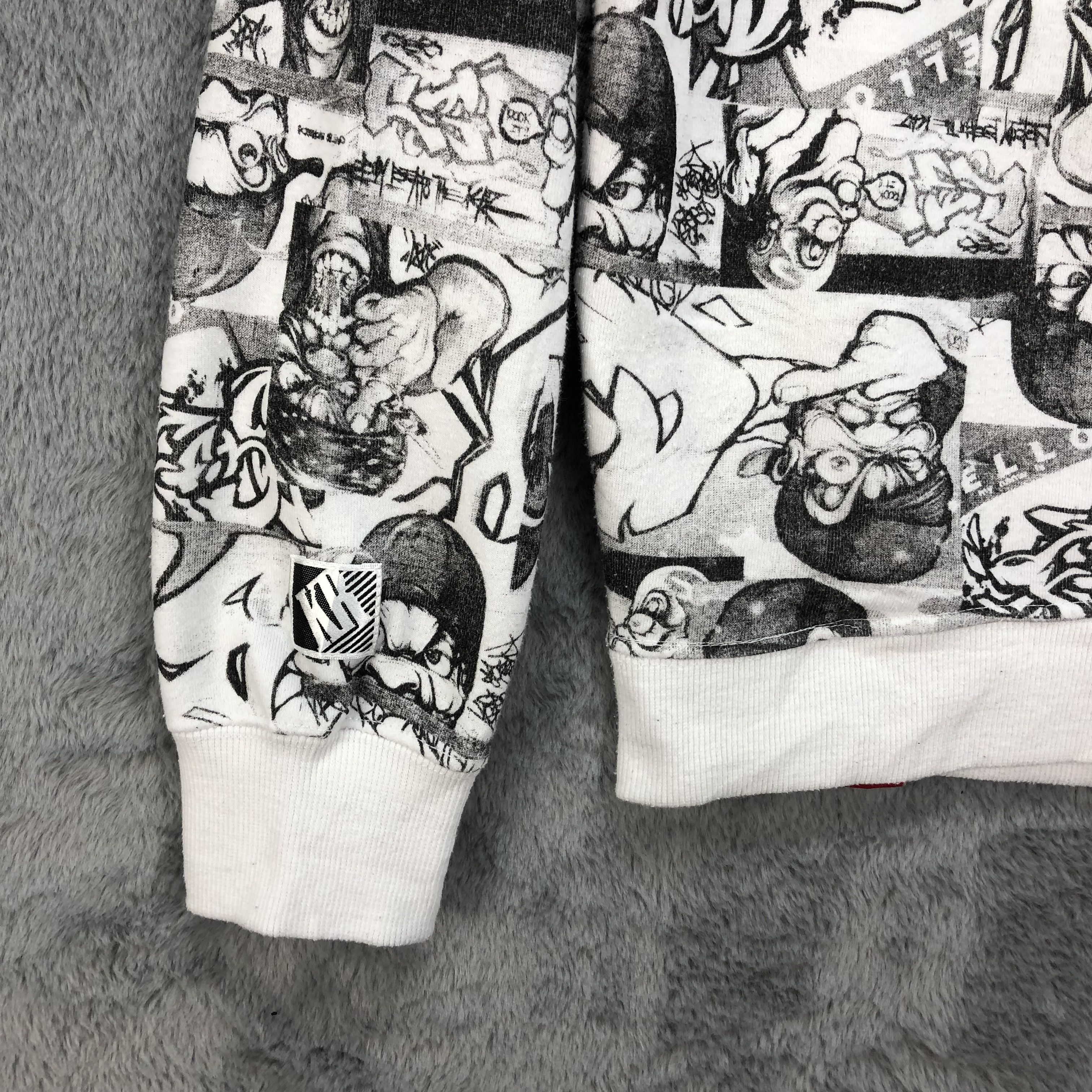 Japanese Brand KAZZROCK ORIGINAL Fullprint Pullover Hoodies #4821-20 Size US M / EU 48-50 / 2 - 13 Thumbnail