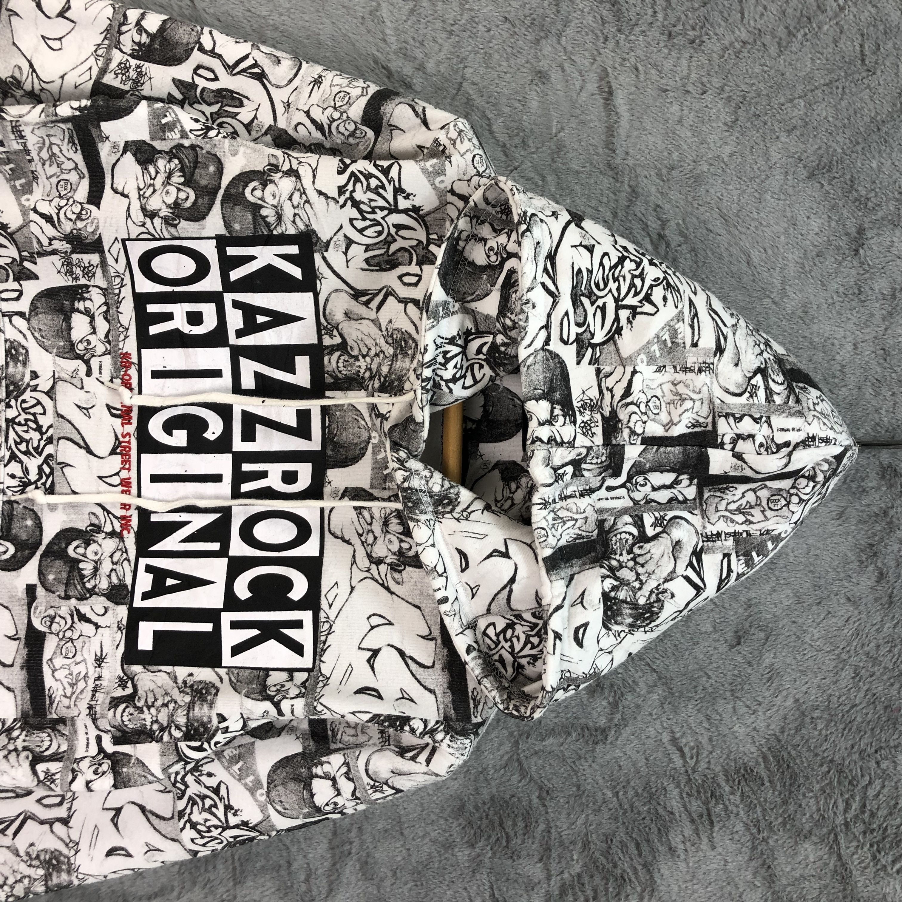 Japanese Brand KAZZROCK ORIGINAL Fullprint Pullover Hoodies #4821-20 Size US M / EU 48-50 / 2 - 2 Thumbnail