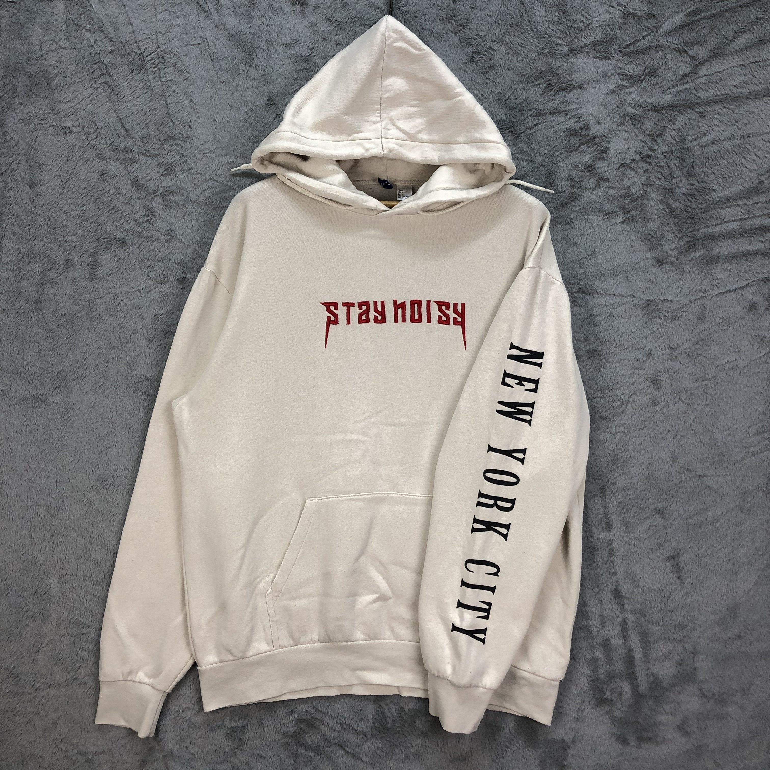 Japanese Brand STAY NOISY NEW YORK CITY Pullover Hoodies #4960-39 Size US L / EU 52-54 / 3 - 7 Thumbnail