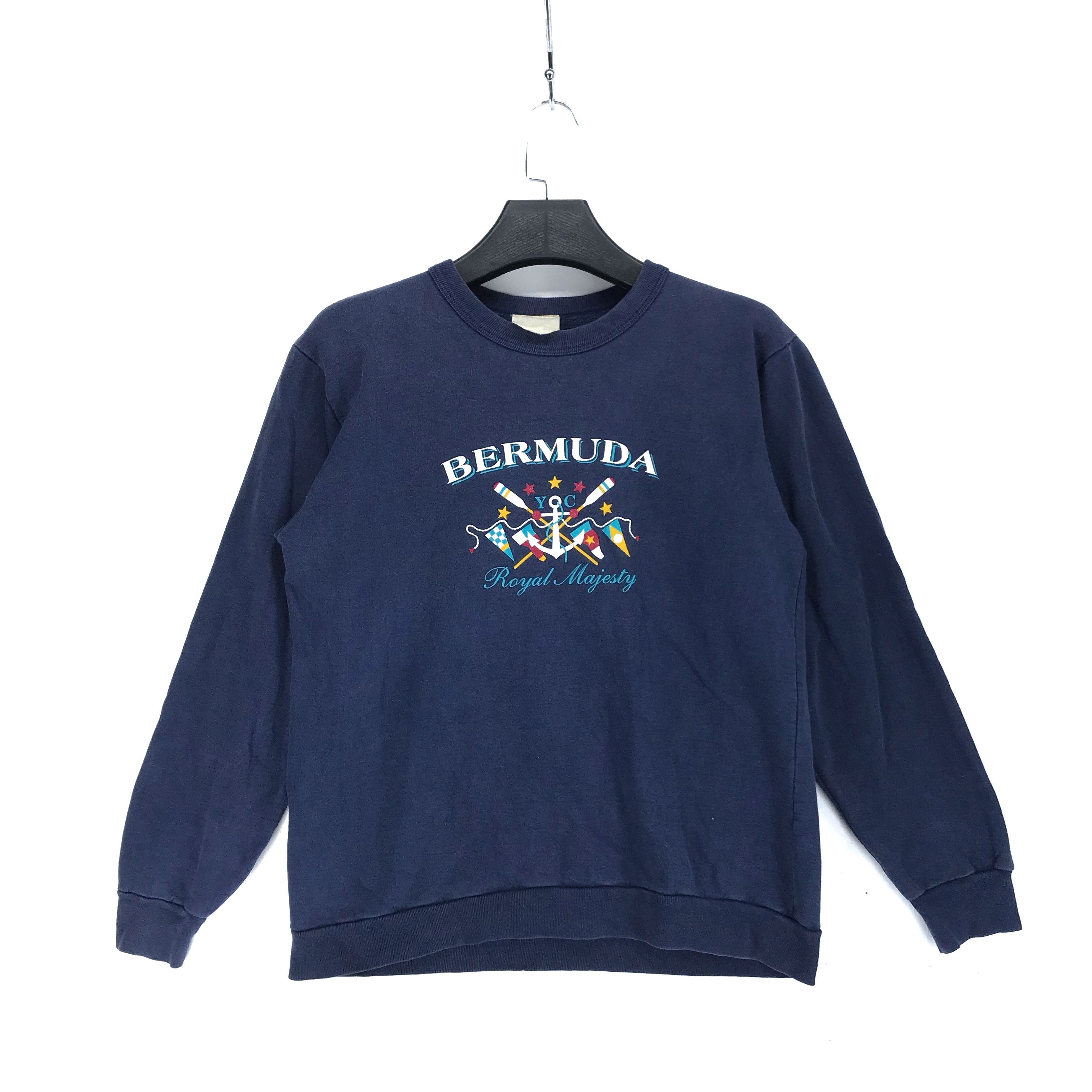 Vintage Vintage 90s BERMUDA Big Logo Sweatshirts #2174-84 Size US S / EU 44-46 / 1 - 1 Thumbnail