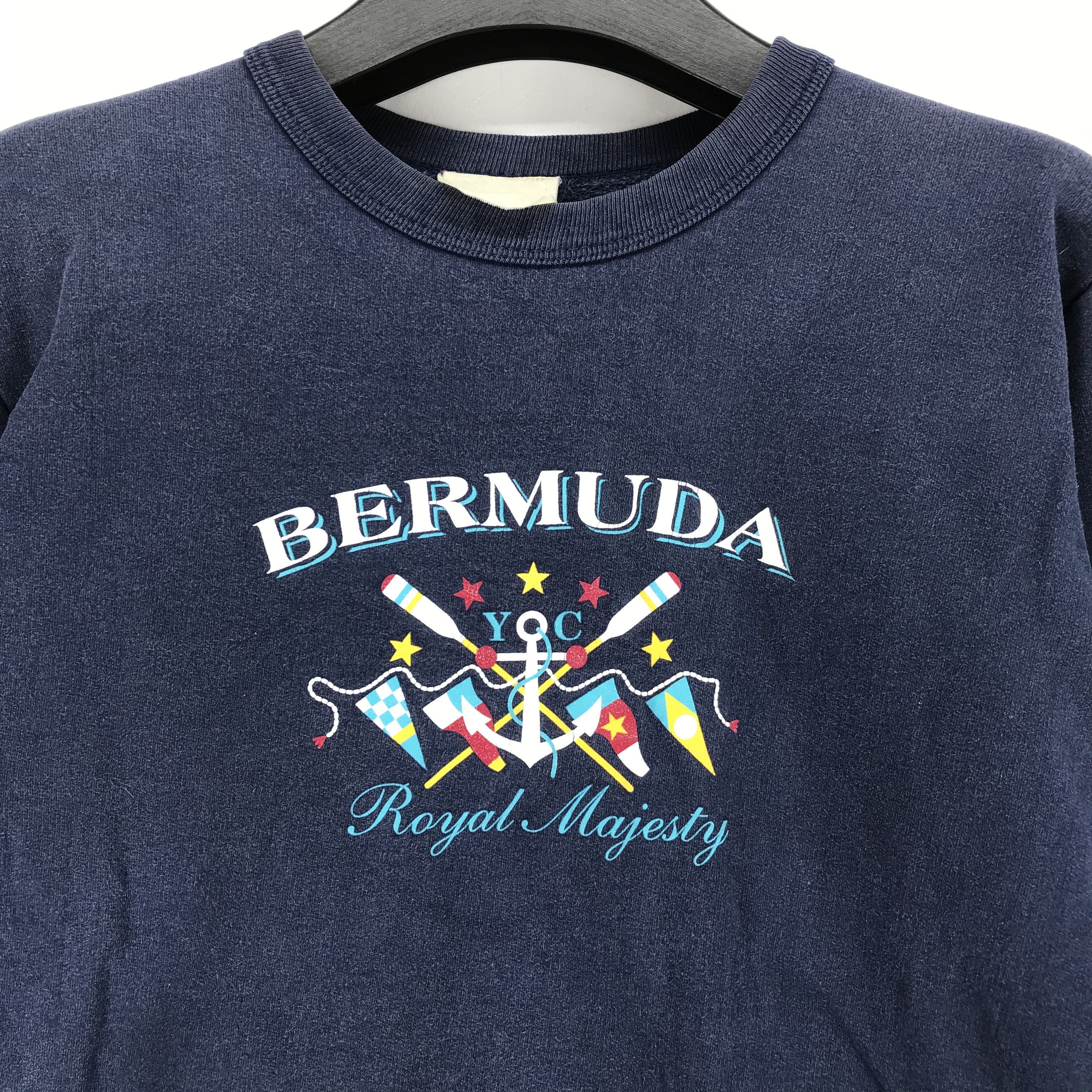 Vintage Vintage 90s BERMUDA Big Logo Sweatshirts #2174-84 Size US S / EU 44-46 / 1 - 3 Thumbnail