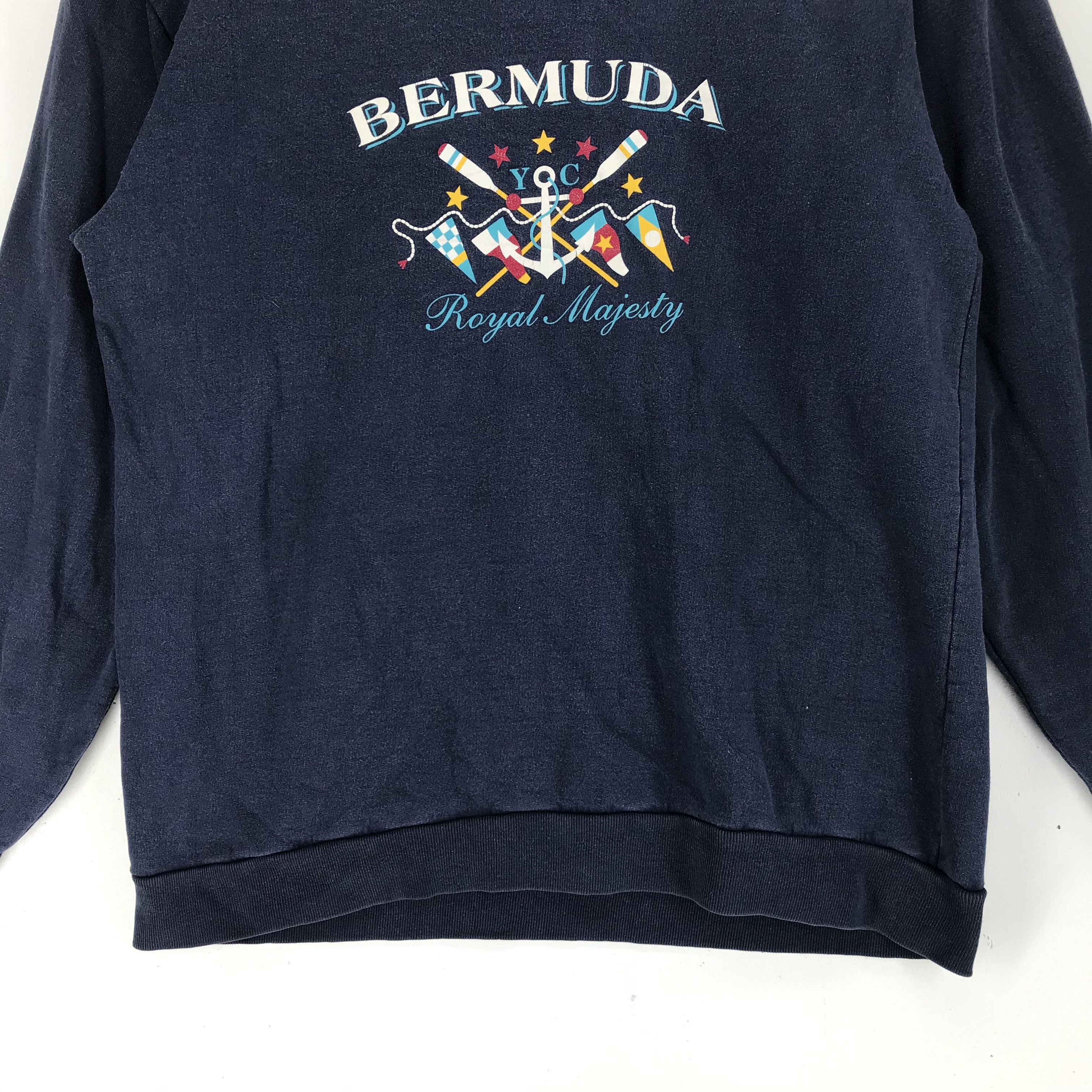 Vintage Vintage 90s BERMUDA Big Logo Sweatshirts #2174-84 Size US S / EU 44-46 / 1 - 4 Thumbnail