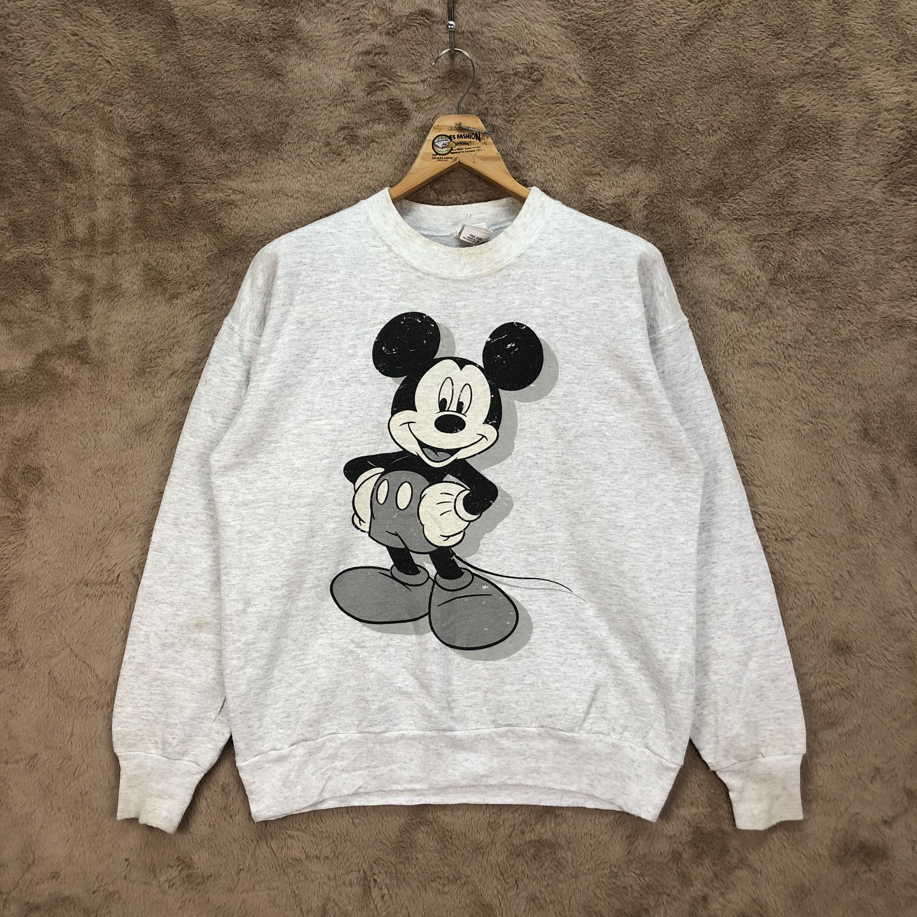 Mickey Mouse Vintage Mickey Mouse MadeInUsa CrewNeck Sweatshirts #4977-41 Size US M / EU 48-50 / 2 - 1 Thumbnail