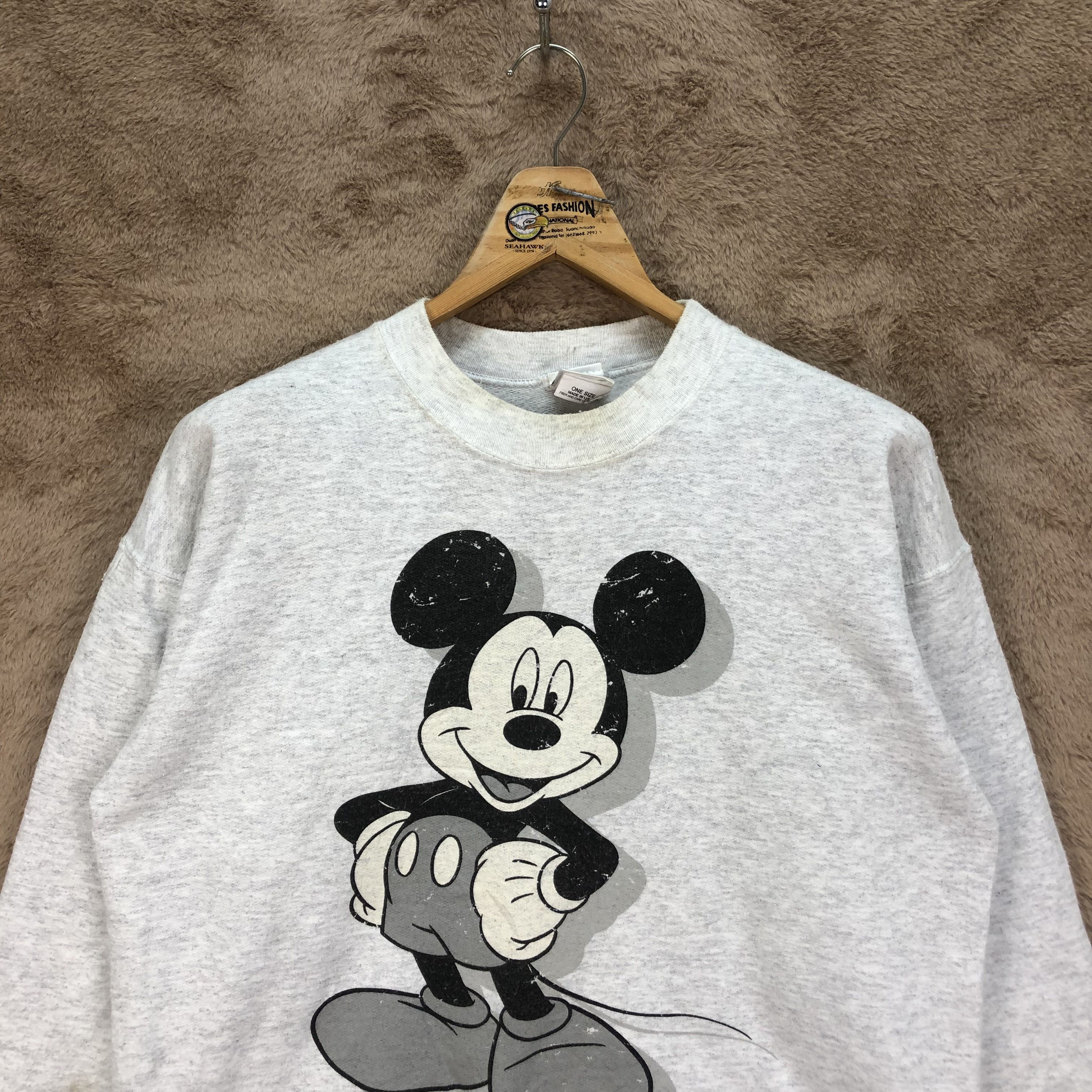 Mickey Mouse Vintage Mickey Mouse MadeInUsa CrewNeck Sweatshirts #4977-41 Size US M / EU 48-50 / 2 - 2 Thumbnail