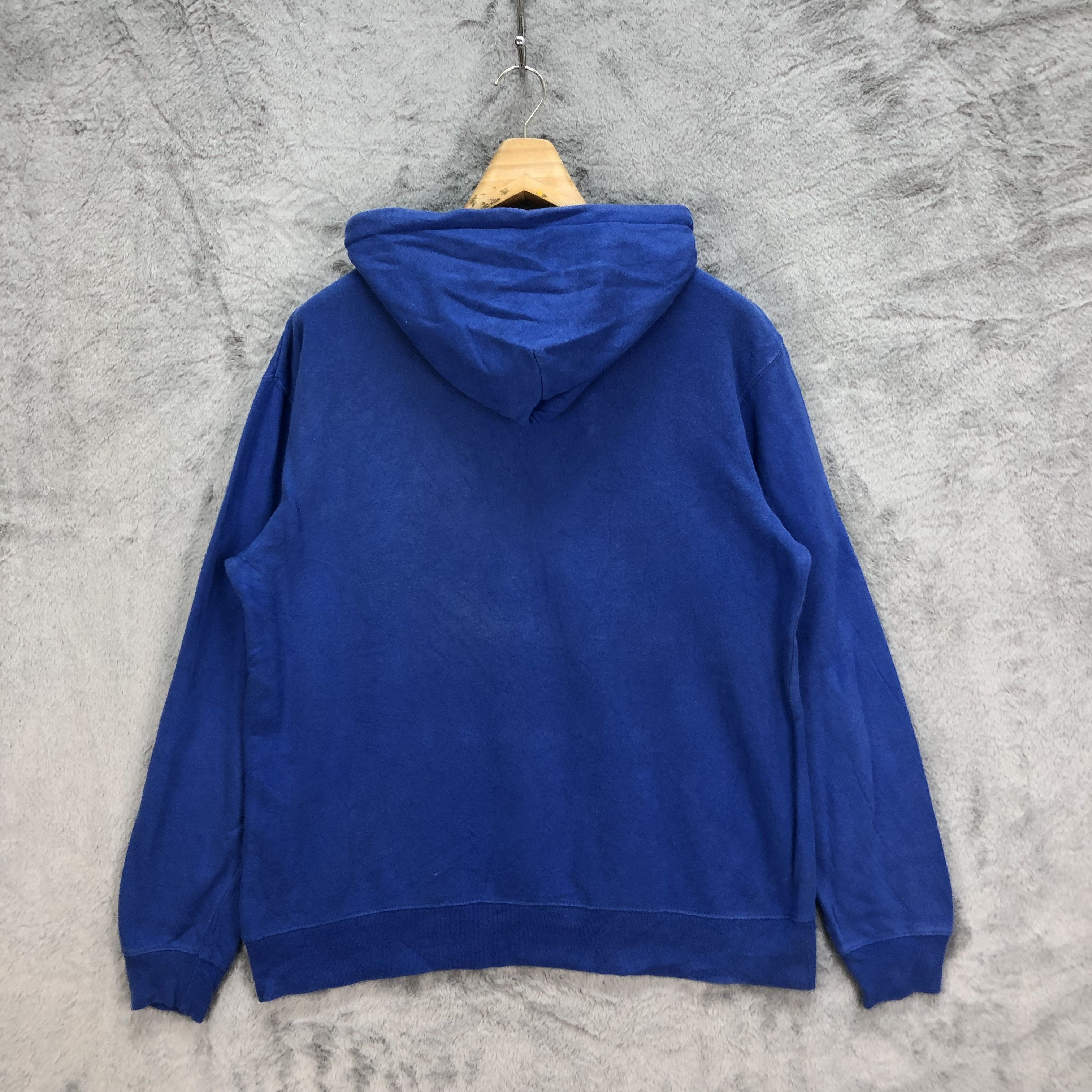 Japanese Brand RUN OKI BIG LOGO PULLOVER BLUE HOODIES #5076-33 Size US XL / EU 56 / 4 - 9 Thumbnail