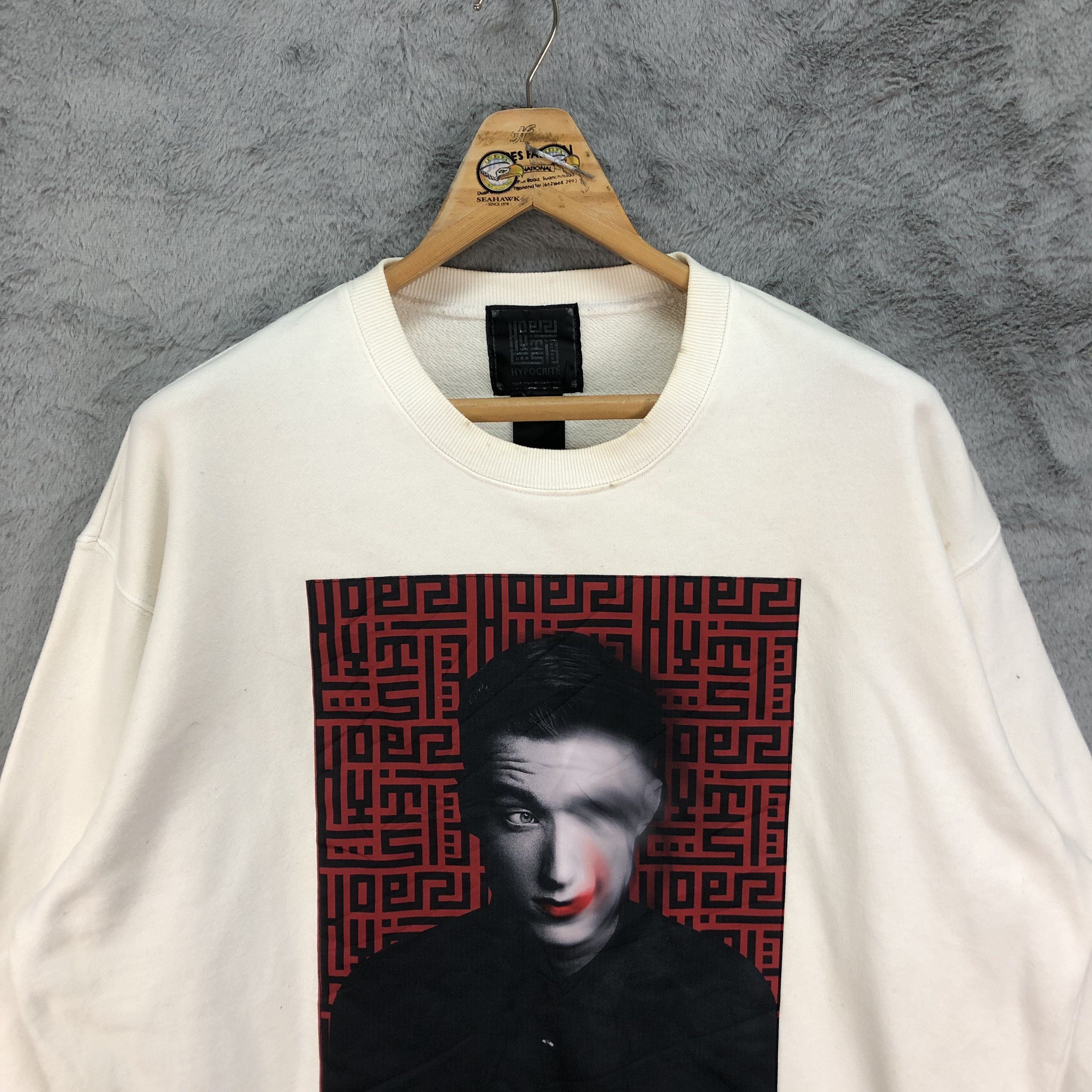 Japanese Brand HYPOCRITE EMOTIONAL CLOTHING GRAPHIC SWEATSHIRT #4622-163 Size US XL / EU 56 / 4 - 2 Thumbnail